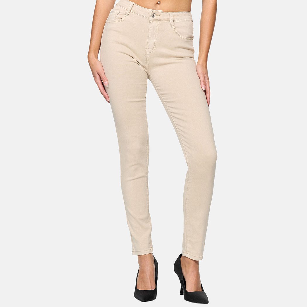 Elara Skinny-fit-Jeans Damen Stretch Jeans im Slim Fit mit klassischem 5-Pocket-Design