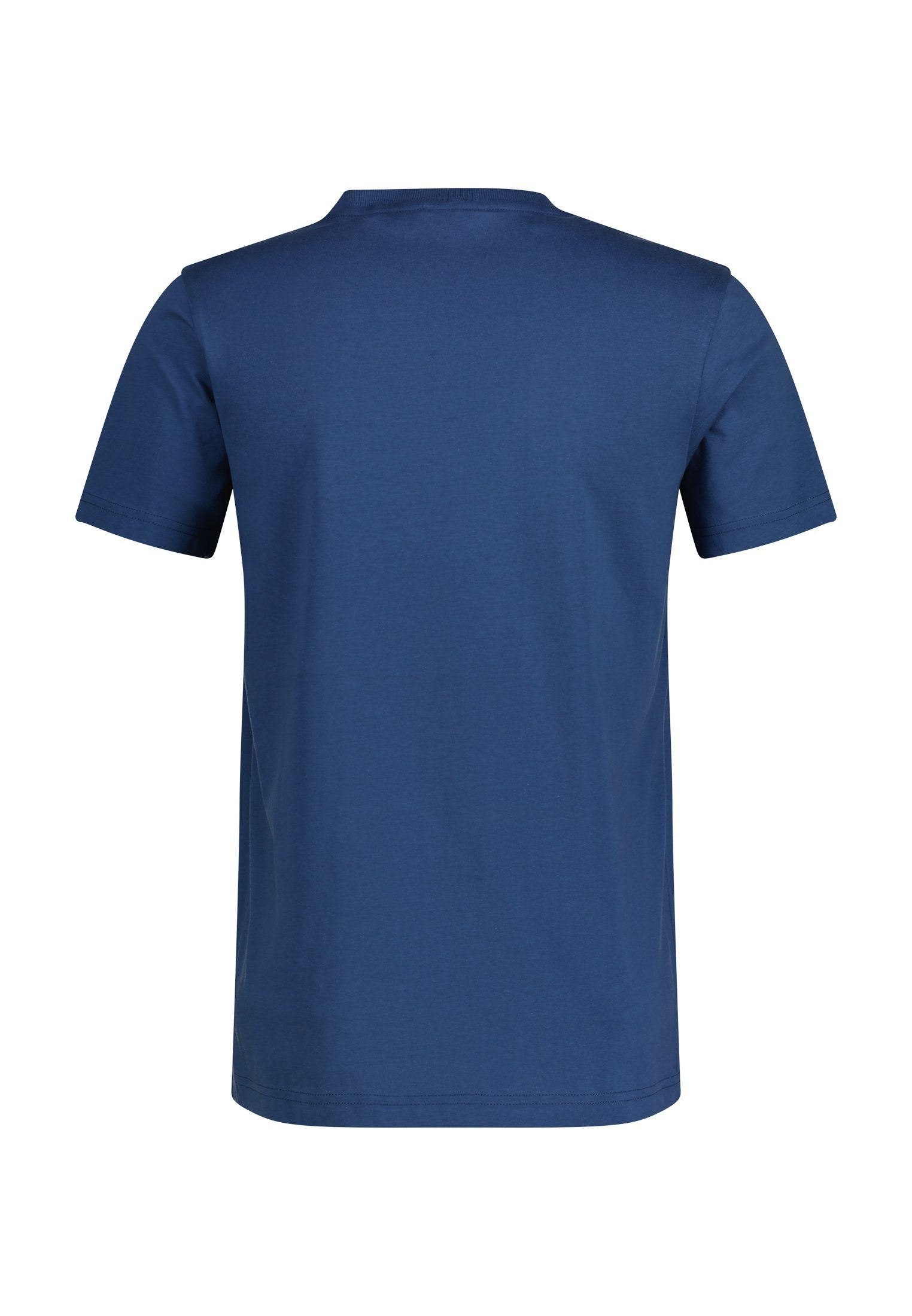 LERROS T-Shirt LERROS T-Shirt Frontprint TRAVEL BLUE mit