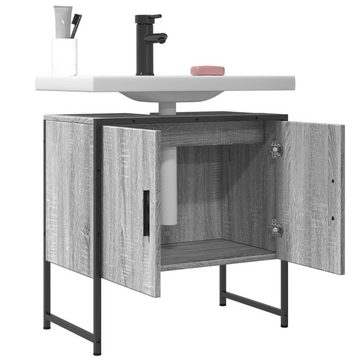 vidaXL Schminktisch Waschbeckenunterschrank Grau Sonoma 60x33x60 cm Holzwerkstoff (1-St)