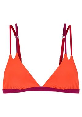 s.Oliver Triangel-Bikini-Top Yella, mit Doppelträgern und kontrastfarbenen Details