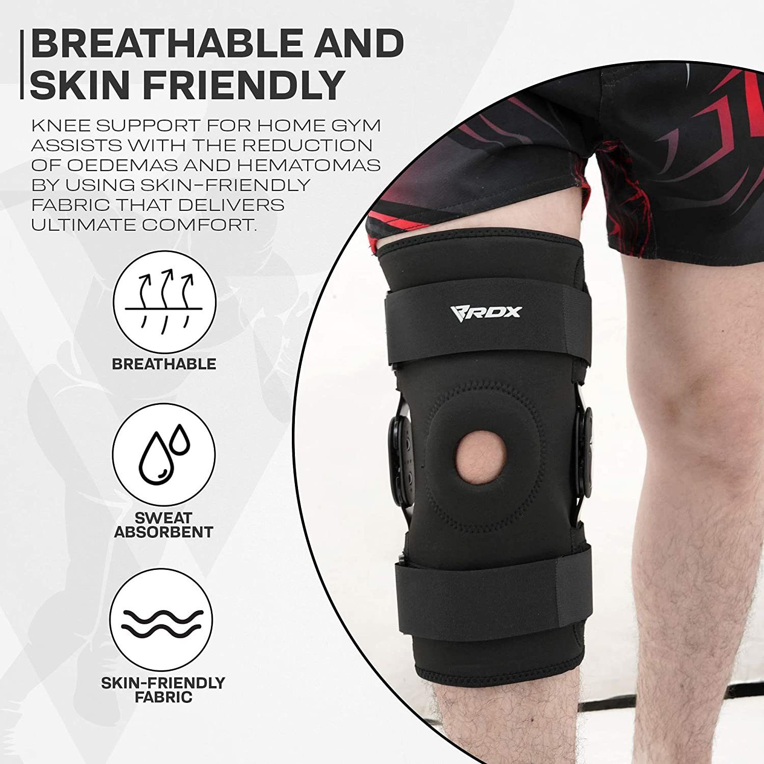RDX Sports Pads Compression Open Knee Knee RDX Patella Knee Knieschutz Support Brace