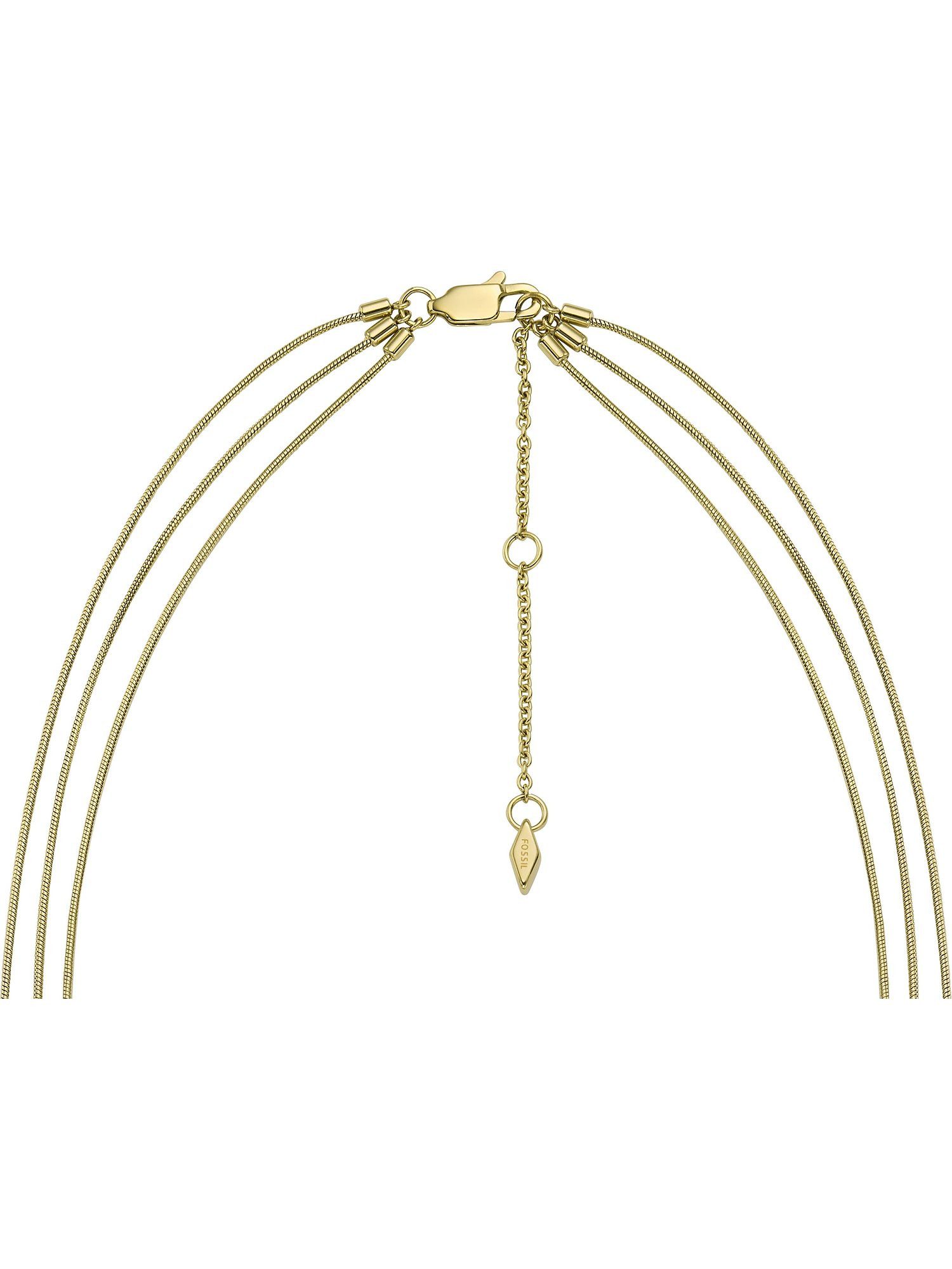 Fossil Collier Fossil Damen-Kette Edelst...