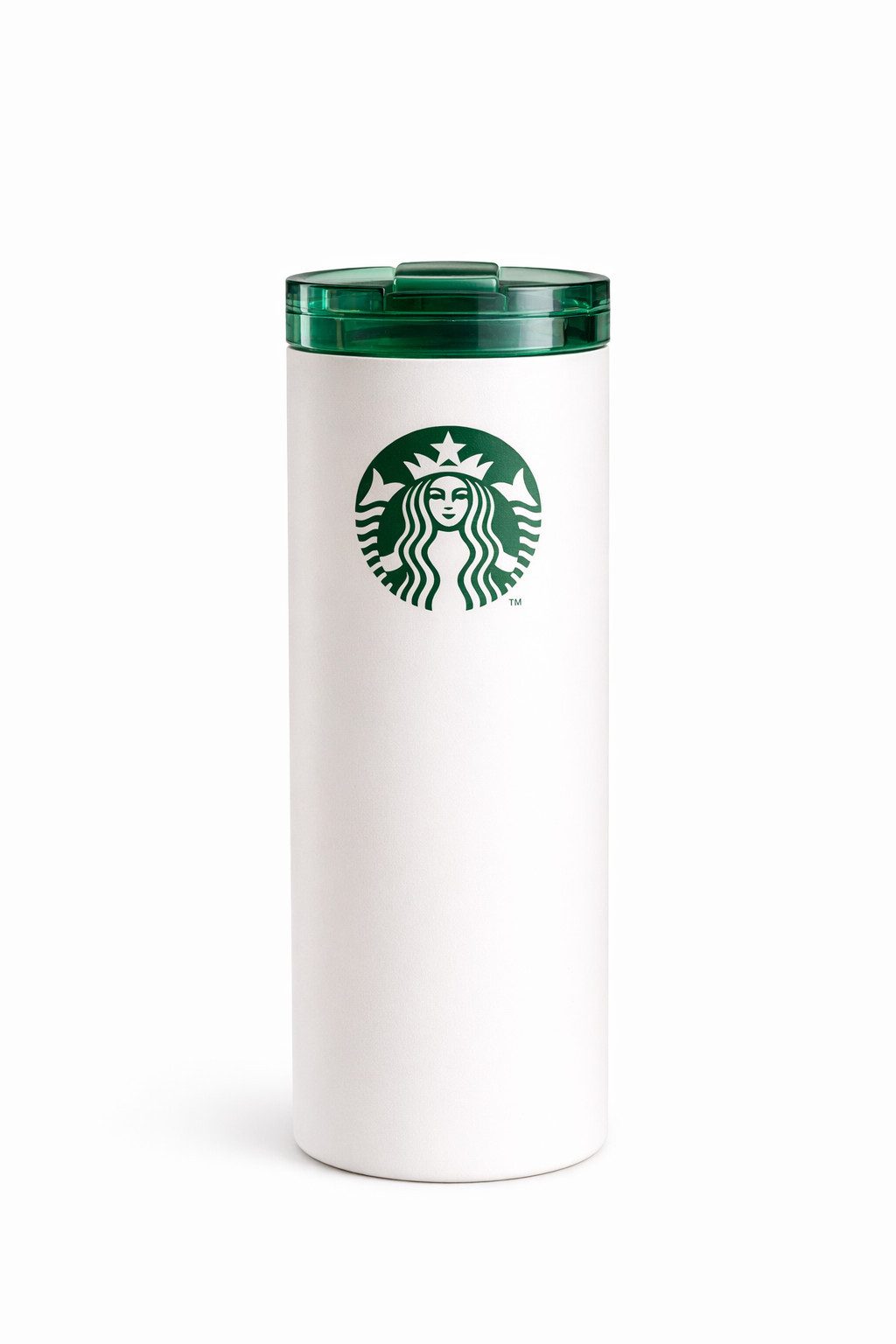 Starbucks Frühstücks-Geschirrset Starbucks Snow Tumbler white green lid insulated 476ml