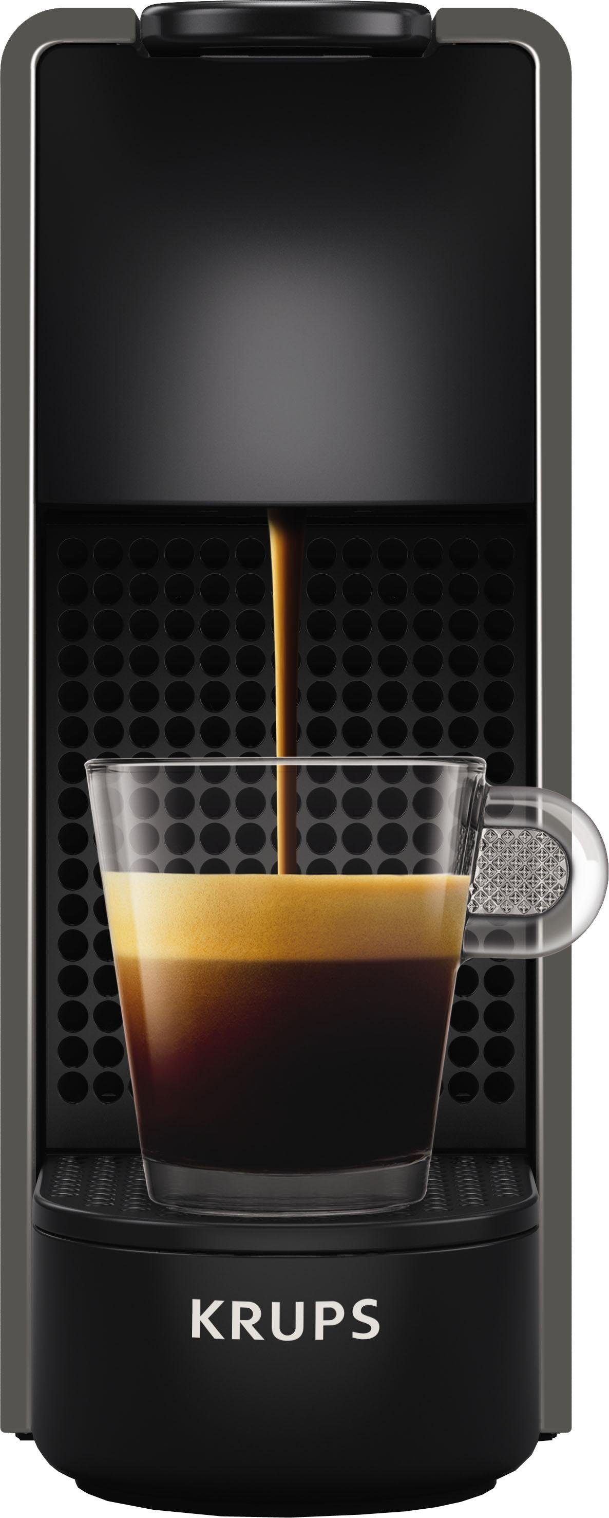 Nespresso Kapselmaschine L, Mini 14 Essenza XN110B 0,6 von Kapseln mit inkl. Wassertank: Krups, Willkommenspaket