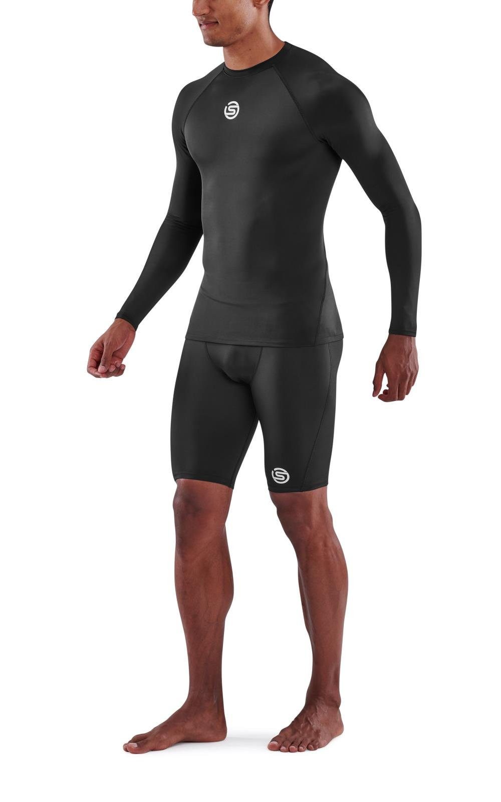 Skins Langarmshirt 1-Series Long Sleeve (enganliegend) schwarz Herren