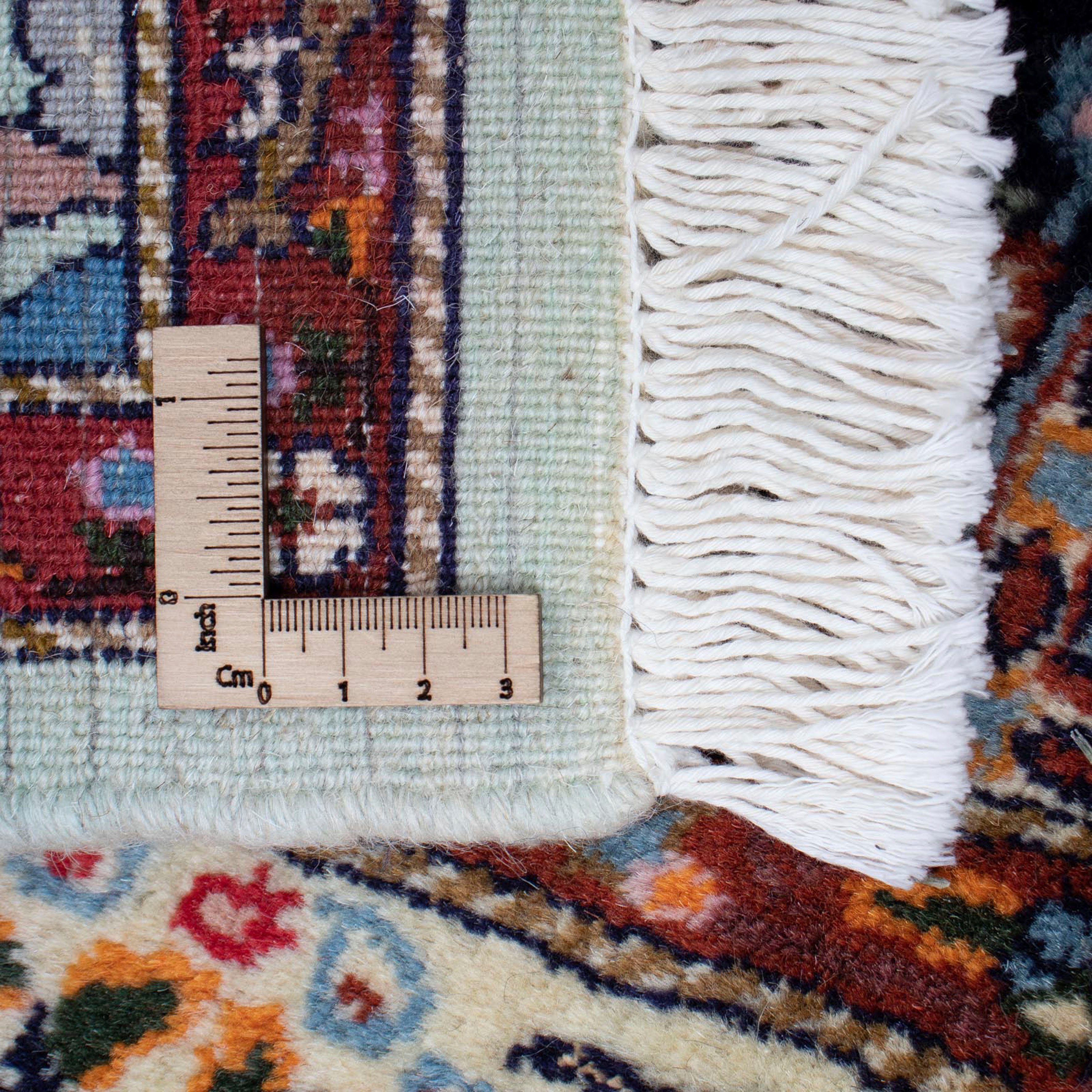Orientteppich - x - morgenland, rechteckig, mit Einzelstück Perser mm, Höhe: Handgeknüpft, 10 braun, - 144 Zertifikat 102 cm Wohnzimmer, Classic