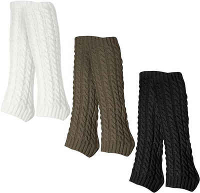 FIDDY Socken 3 Paar warme Plüsch-Stricksocken für den Winter (3-Paar)