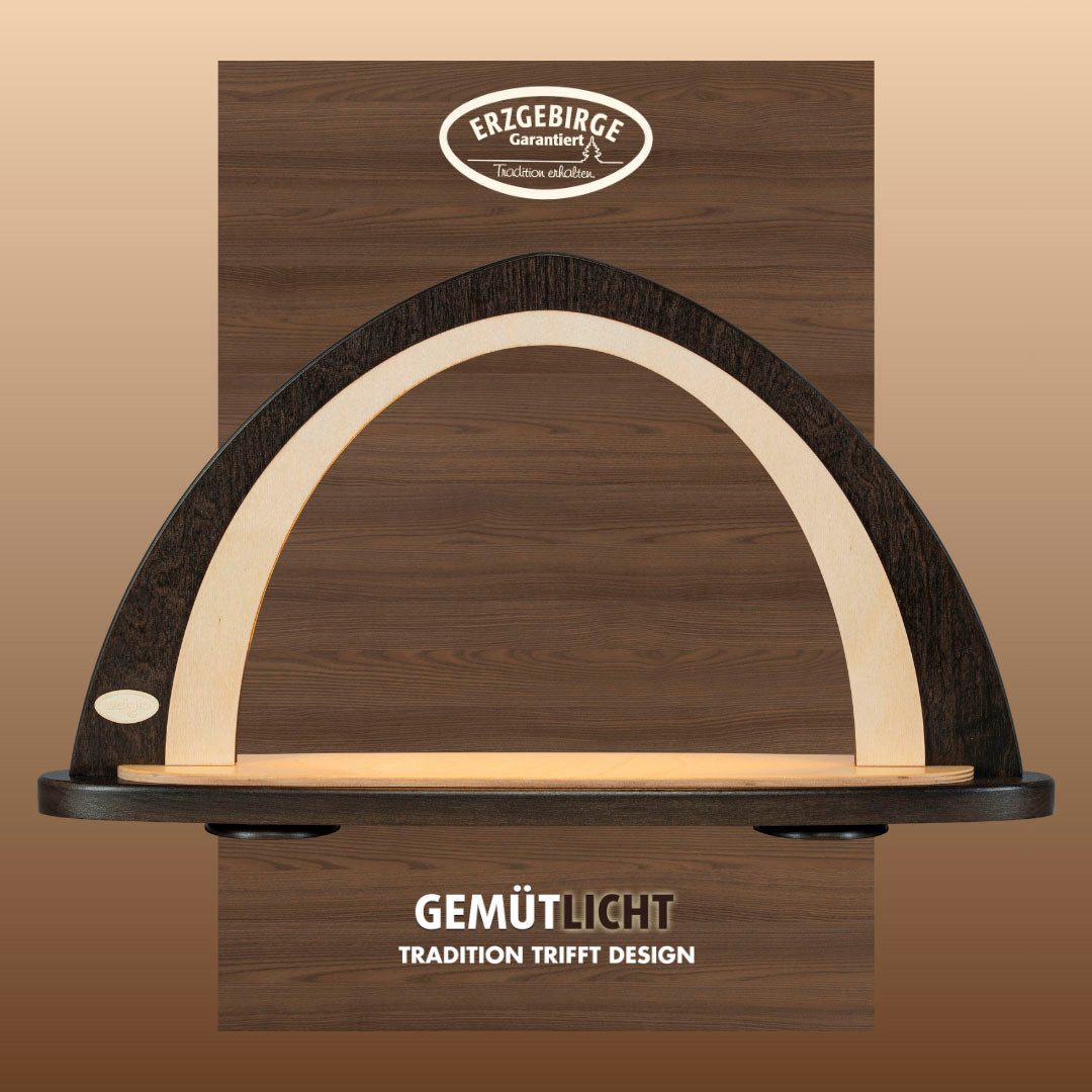 Weigla LED Schwibbogen Weihnachtsdeko, Made in Germany (1-tlg), Leerbogen zum Selbstbestücken