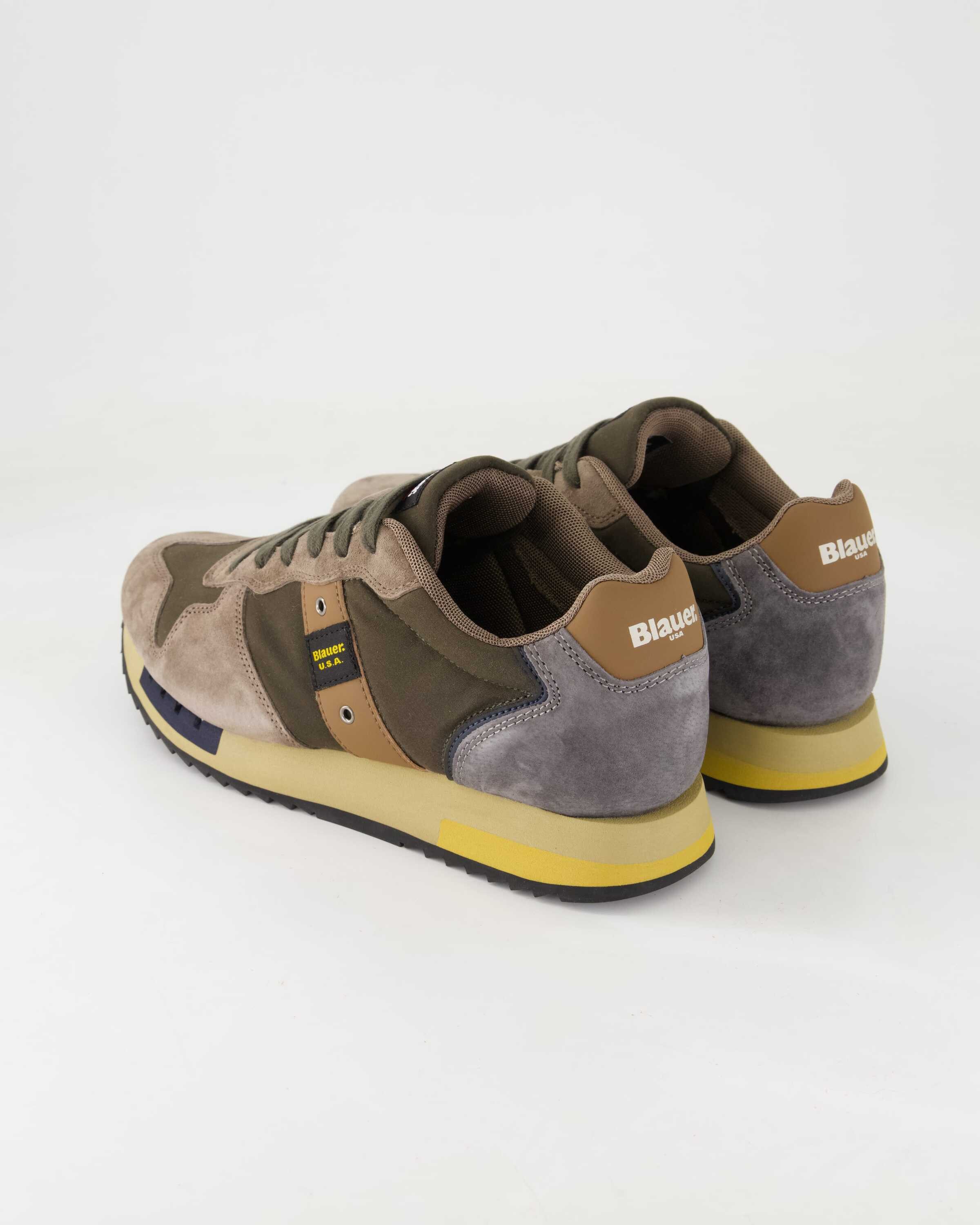 Blauer Queens01 Schnürschuh Obermaterial: Leder und Textil