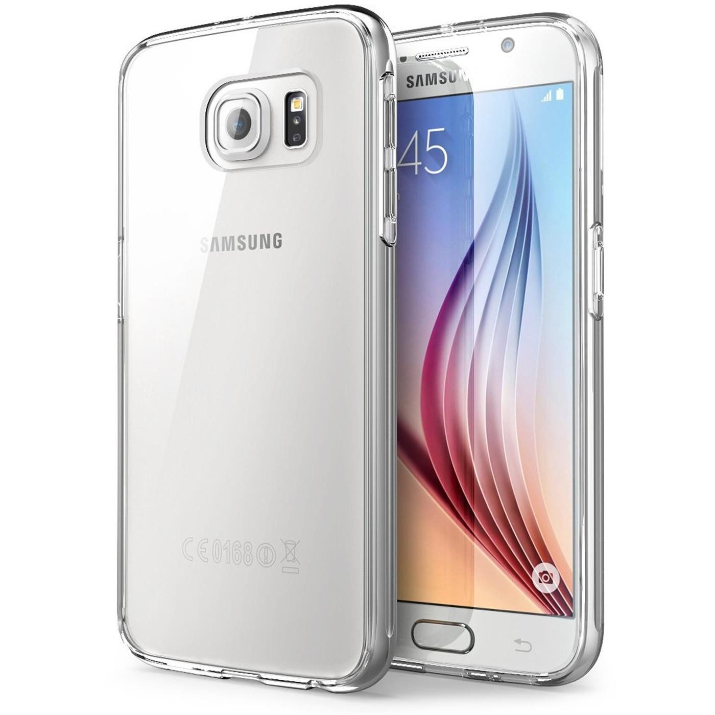 CoolGadget Handyhülle Transparent Ultra Slim Case für Samsung Galaxy S6 Edge 5,1 Zoll, Silikon Hülle Dünne Schutzhülle für Samsung S6 Edge Hülle