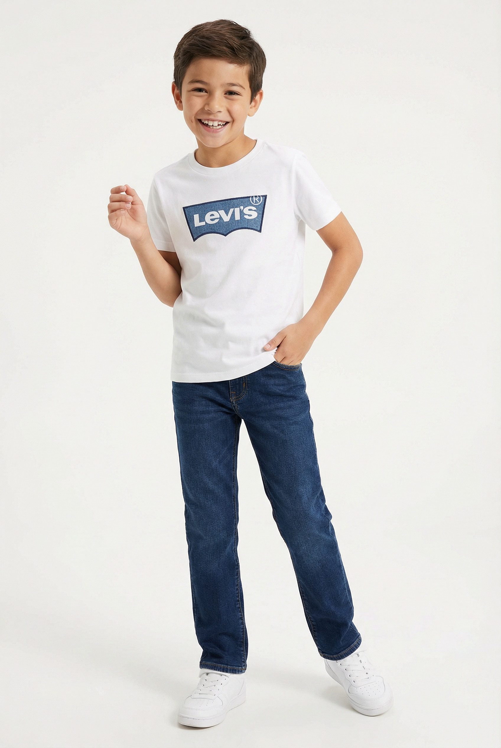 Levi's® Kids T-Shirt LVN MY FIRST BATWING TEE mit Logo Stickerei