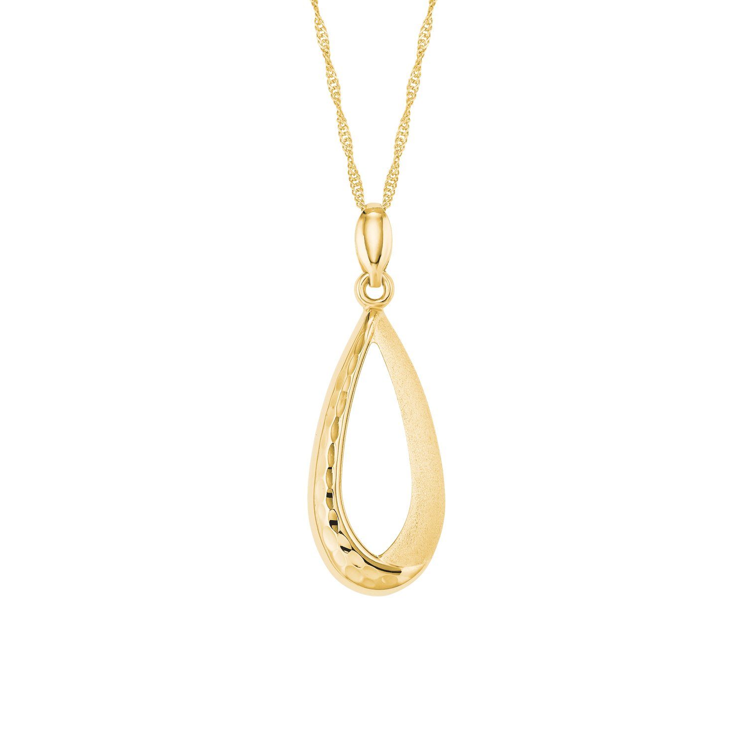 Amor Goldkette für Damen, Gold 585 (2-tlg., Kette mit Anhänger)
