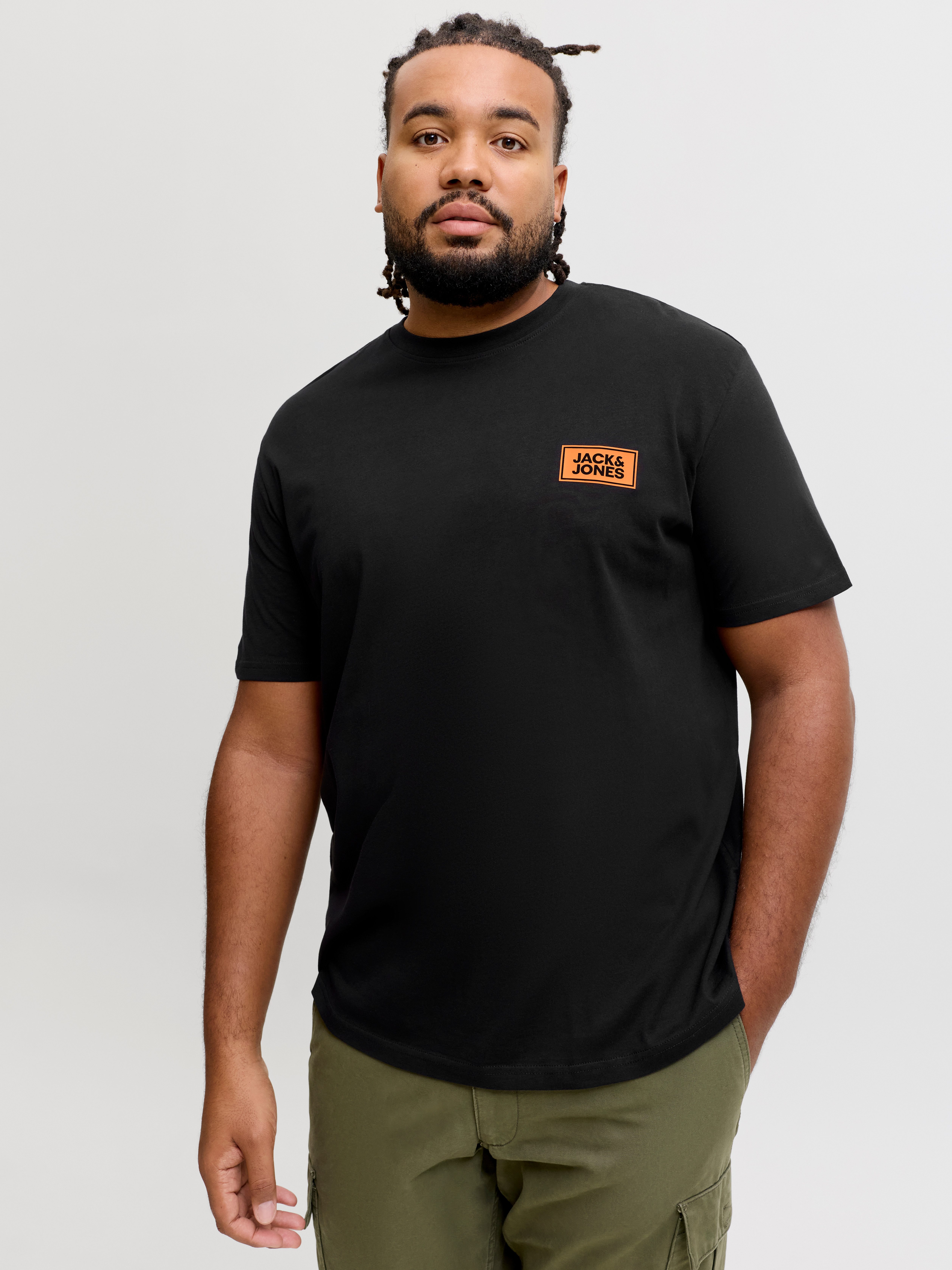 Jack & Jones PlusSize Rundhalsshirt JJRUSH TEE SS CREW NECK SN PLS Baumwolle, regular fit – Bild 2 von 5