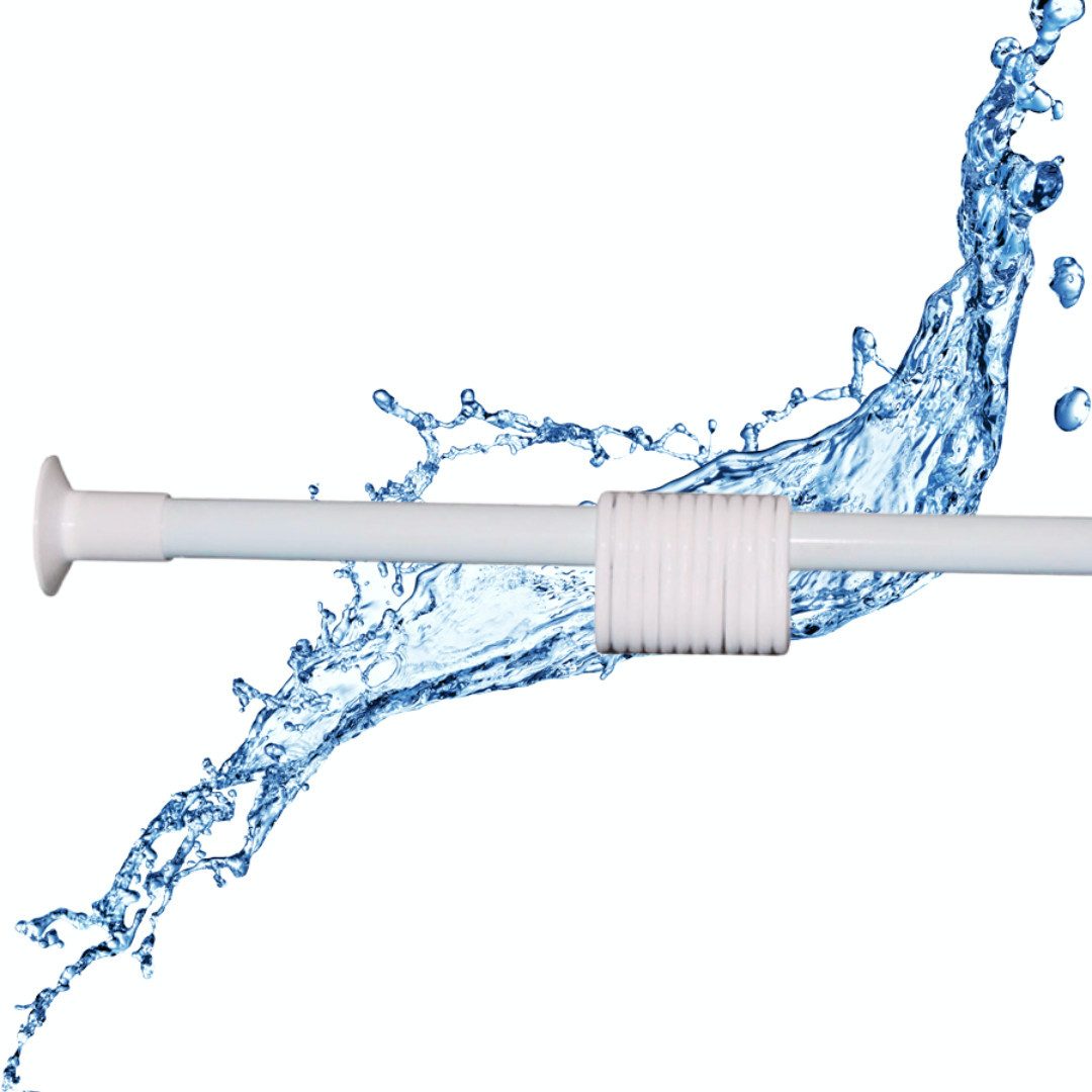 Ekershop Duschvorhangstange Weiß Duschstange 150 - 270 cm Teleskopstange Kl günstig online kaufen