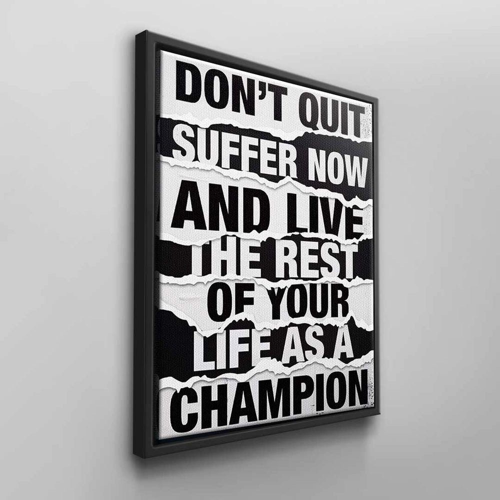 ohne Lebensenergie & Leinwandbild, Rahmen Wandbild Motivation pure von DOTCOMCANVAS® für