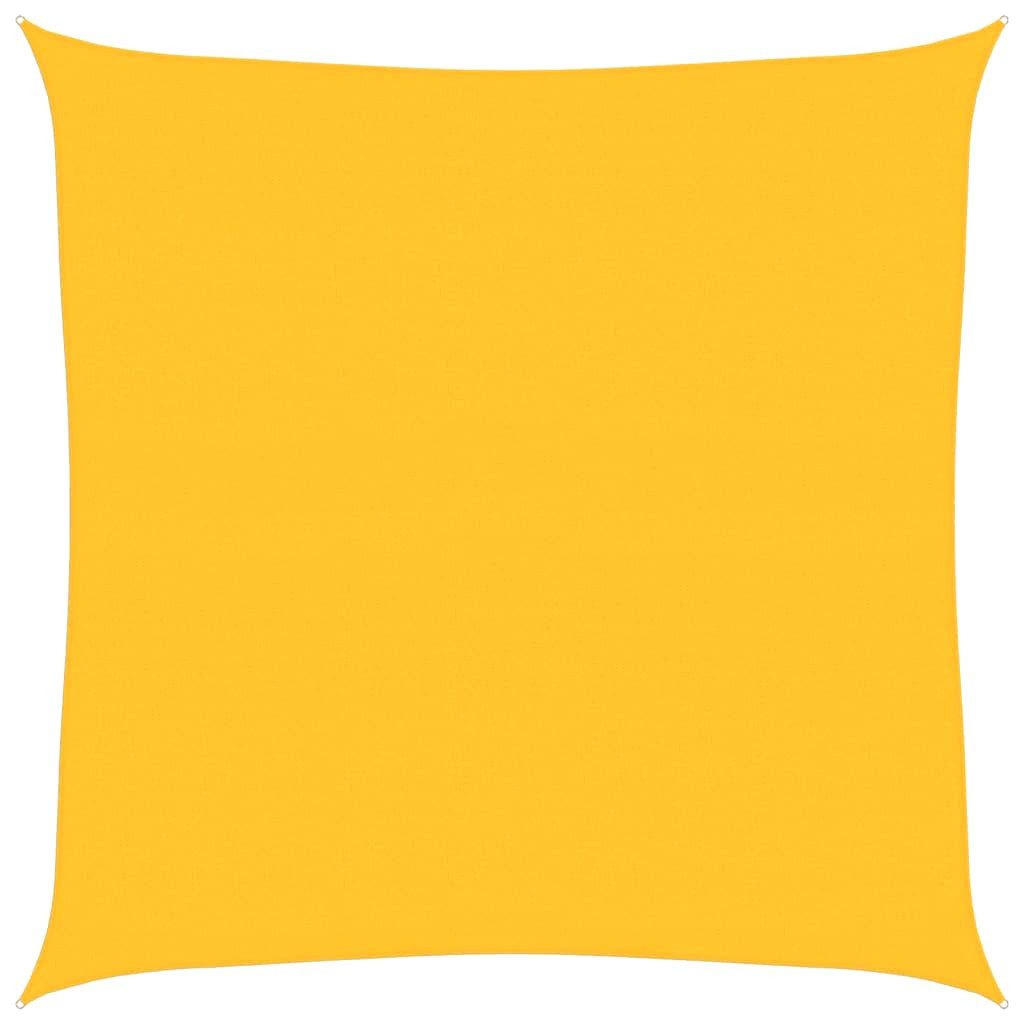 furnicato Sonnensegel 160 g/m² Quadratisch Gelb 4,5x4,5 m HDPE, (1-tlg)