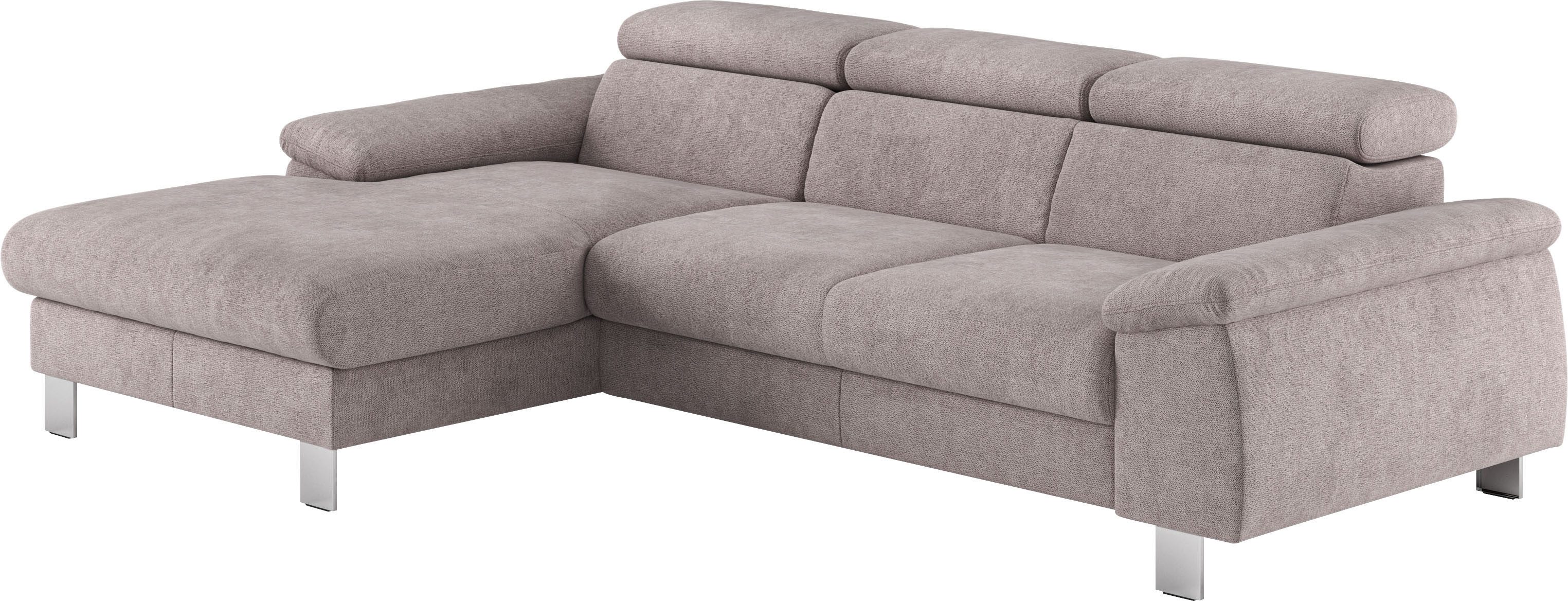 COTTA Ecksofa Komaris L-Form mit Kopfteilverstellung, günstig online kaufen