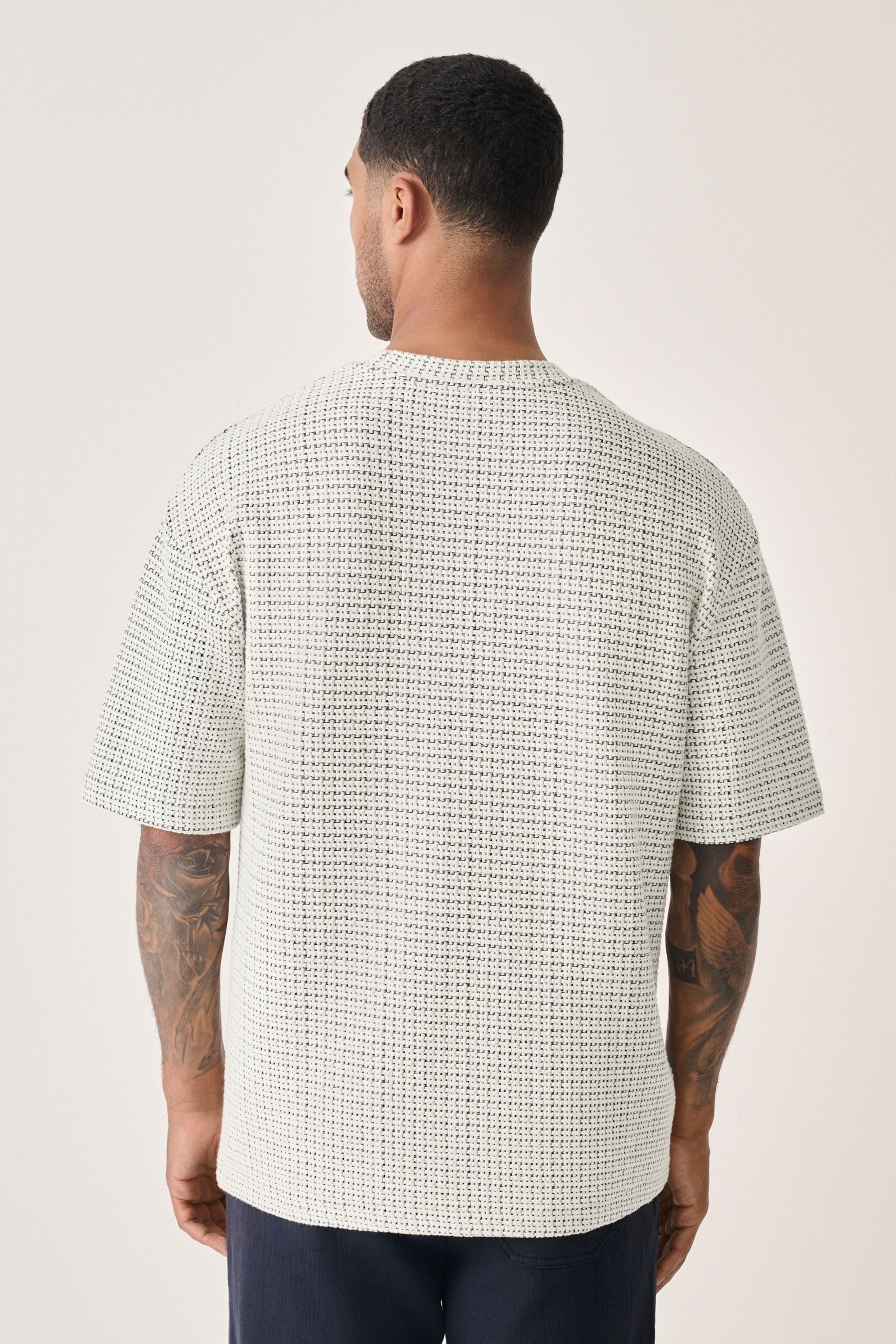 Next T-Shirt Strukturiertes, lässiges T-Shirt (1-tlg) günstig online kaufen
