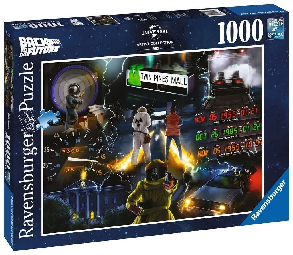 Ravensburger Puzzle Ravensburger 17451 Back to the Future 1000 Teile Puzzle, 1000 Puzzleteile, Made in Europe