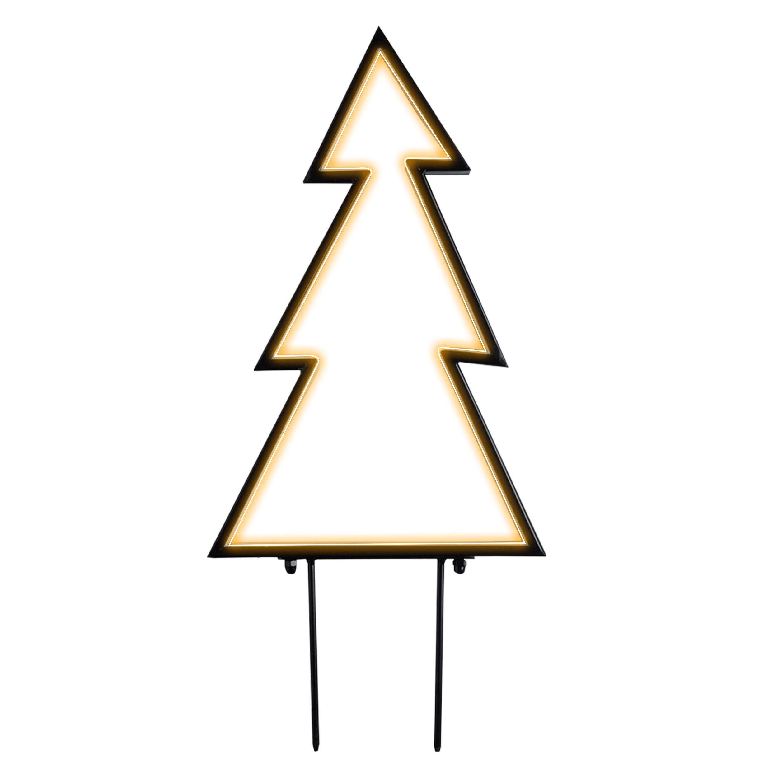 Gartenpirat LED Dekofigur Neon-Tanne 153 LED warmweiß Weihnachtsbeleuchtung für außen, LED fest integriert, Warmweiß