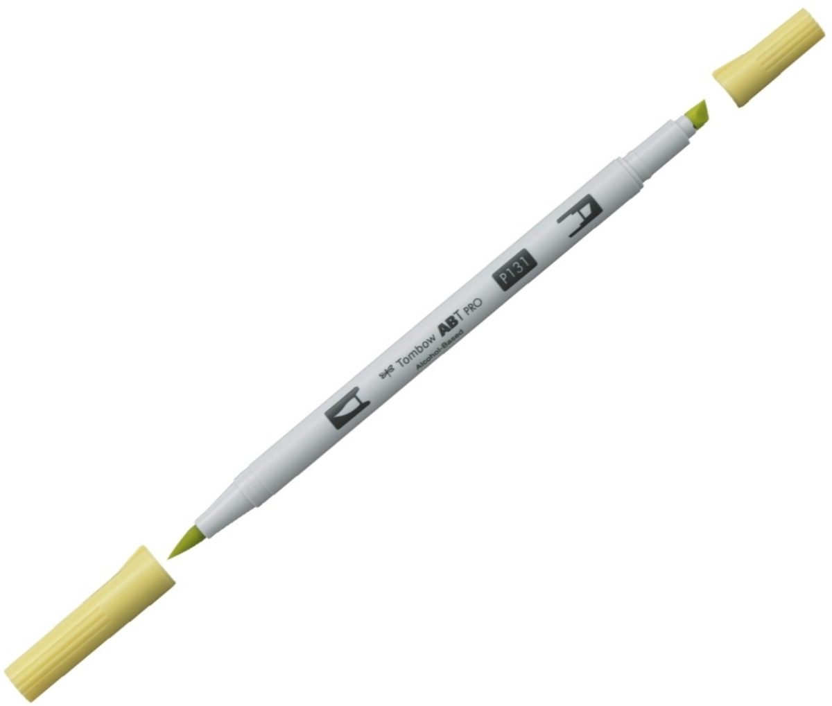 TOMBOW Filzstift Dual-Fasermaler ABT Pro Keilspitze/Pinselspitze Alkoholbasis lemon lim