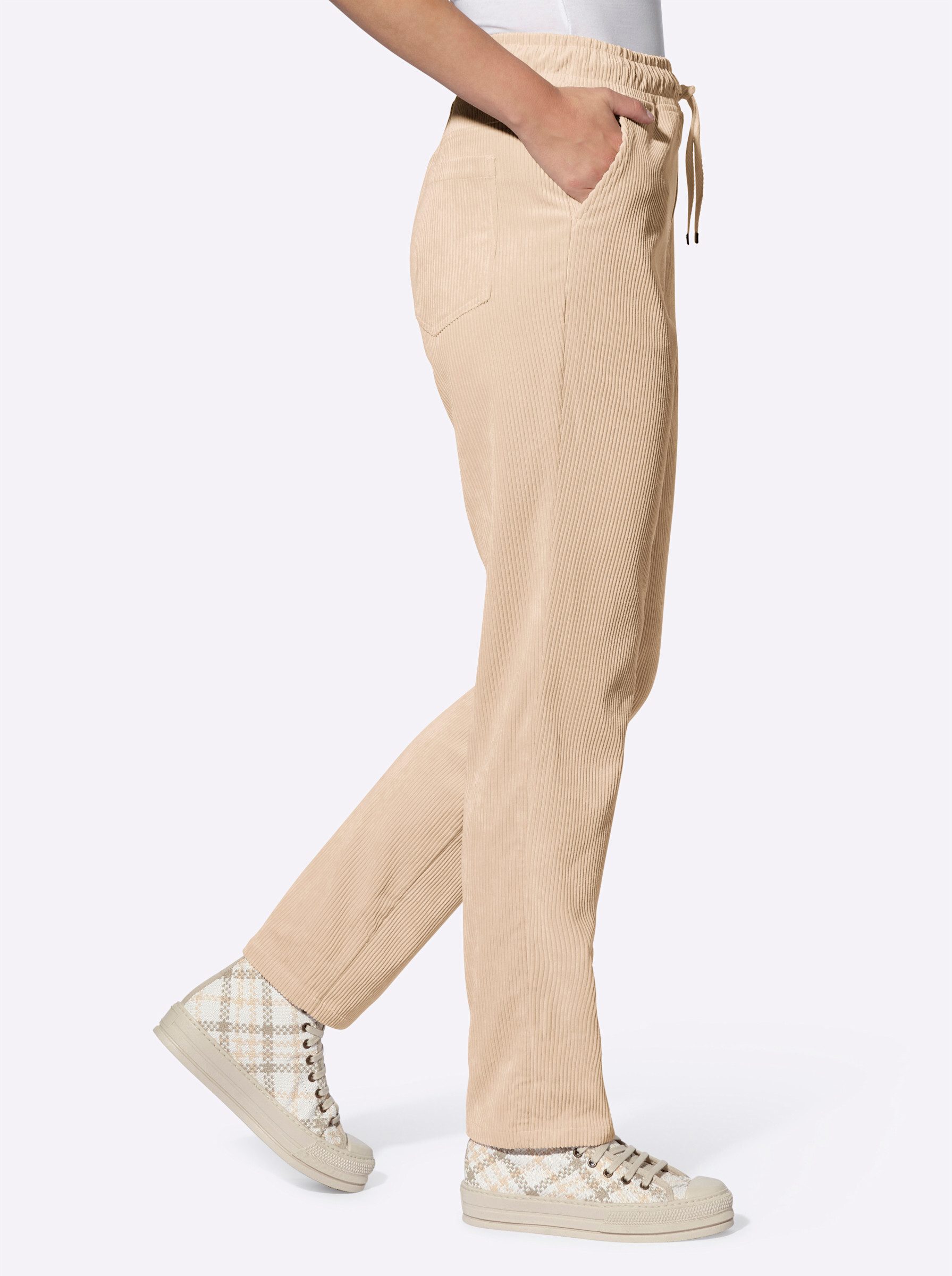 heine Jerseyhose Cordhose Innenbeinlänge ca. 77 günstig online kaufen