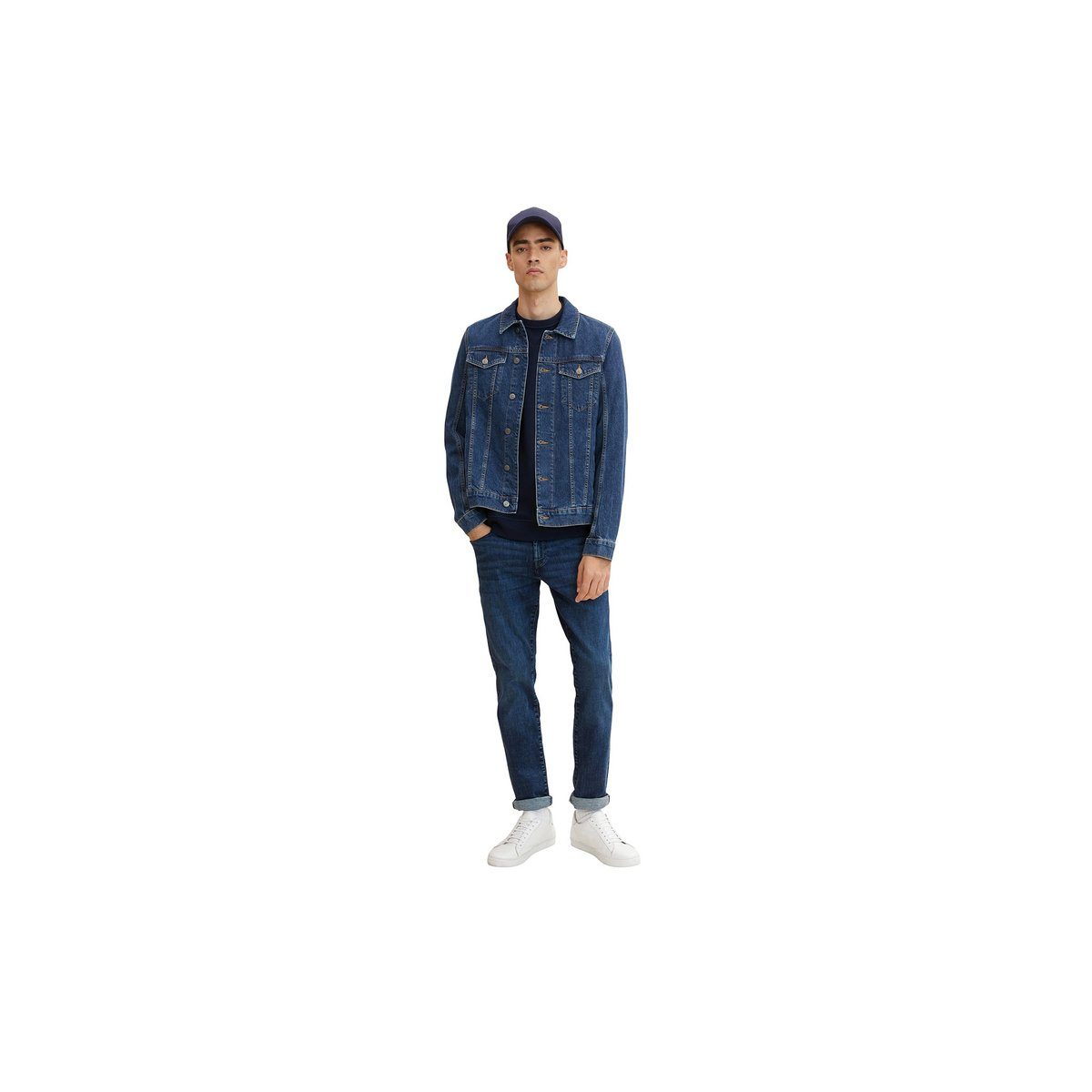 mittel-grau TOM TAILOR (1-tlg) 5-Pocket-Jeans