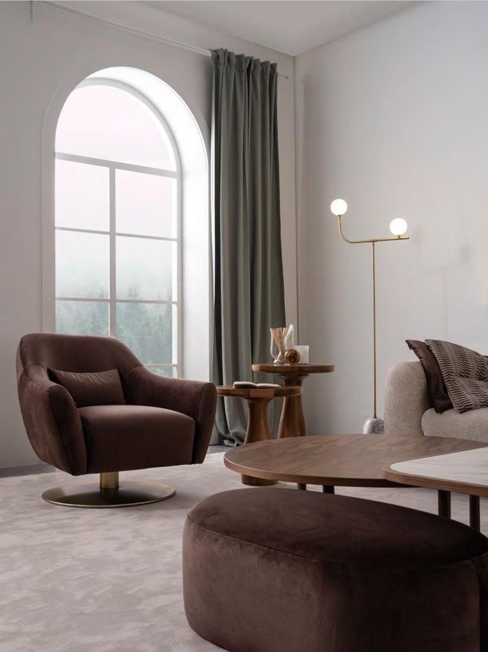 Xlmoebel Loungesessel Brauner Luxus Lounge mit modernem Design für Ihr Wohnzimmer (1-St., 1-Sitzer), Made in Europa