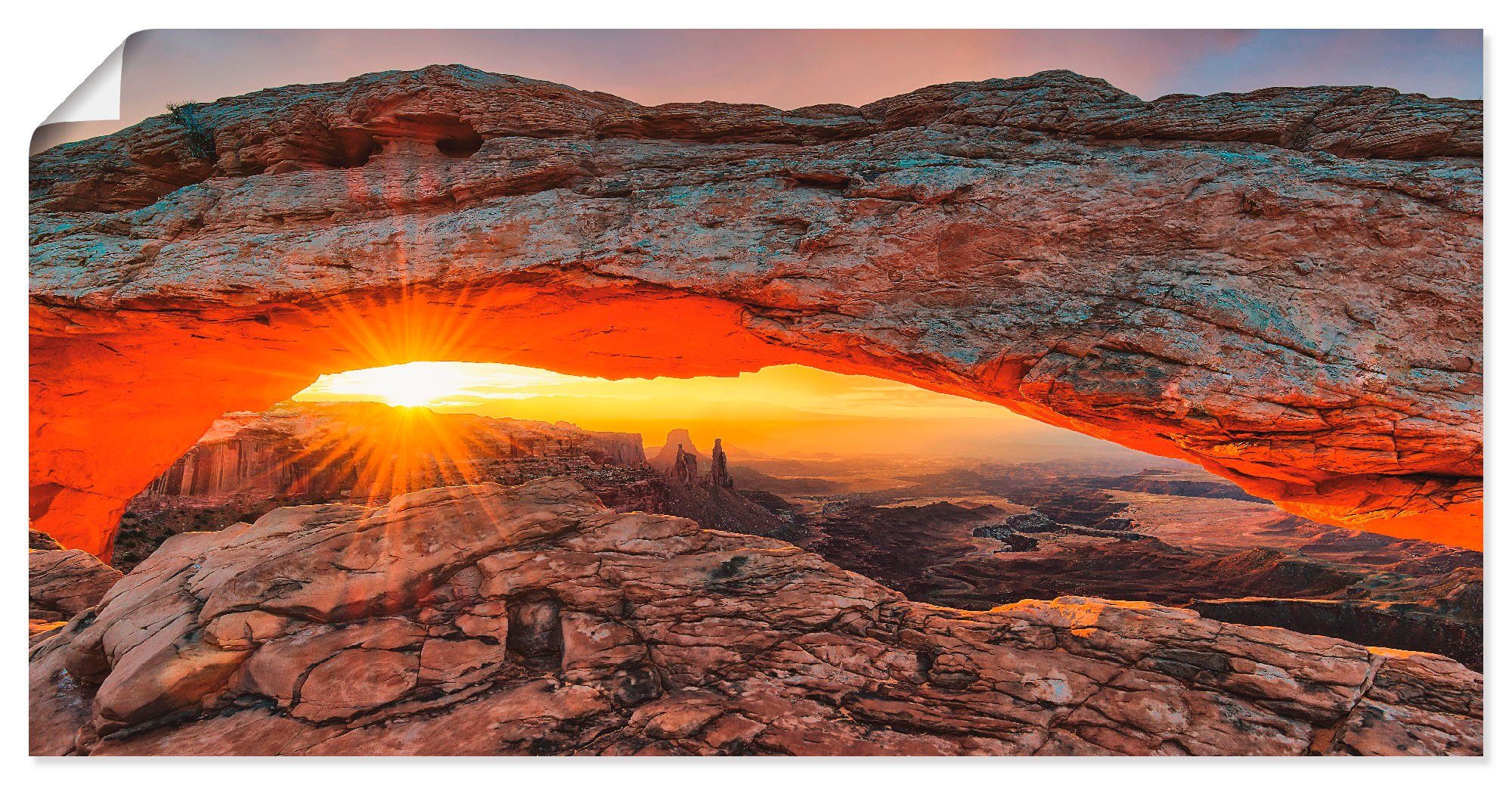 Artland Poster Iconic Mesa Arch, Felsen (1 St), ohne Rahmen