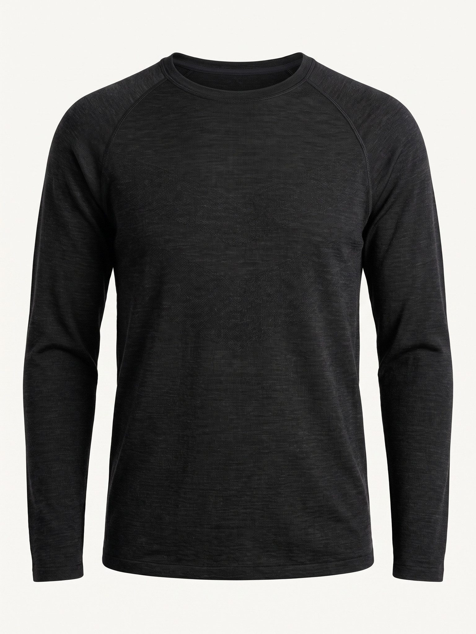 Black Snake Thermounterhemd nahtloses Thermo-Langarmshirt aus Merino-Wolle-Mix für aktive Herren (Thermo-Unterhemd, 1-St., Schwarz L) Geruchshemmende Merinowolle wärmt und lässt die Haut gut durchatmen