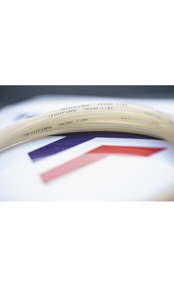 Tecnifibre Tennissaite Triax (Spielgefühl+Armschonung) natur 12m Set, Saitendicke: 1.38