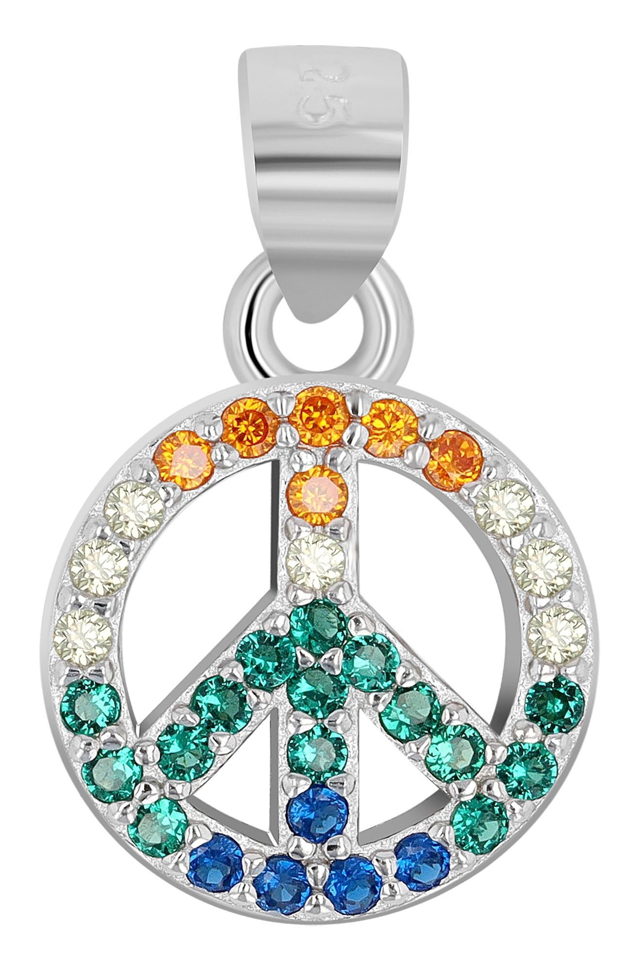 Kettenanhänger Anhänger aus 925 Silber mit Zirkonia