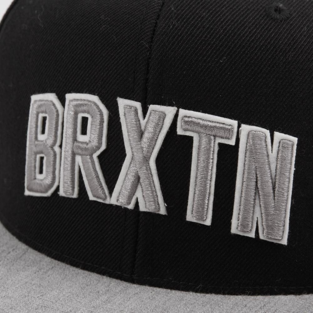 Brixton Snapback Cap Brixton Hamilton Snapback Cap Black Light Heather Grey