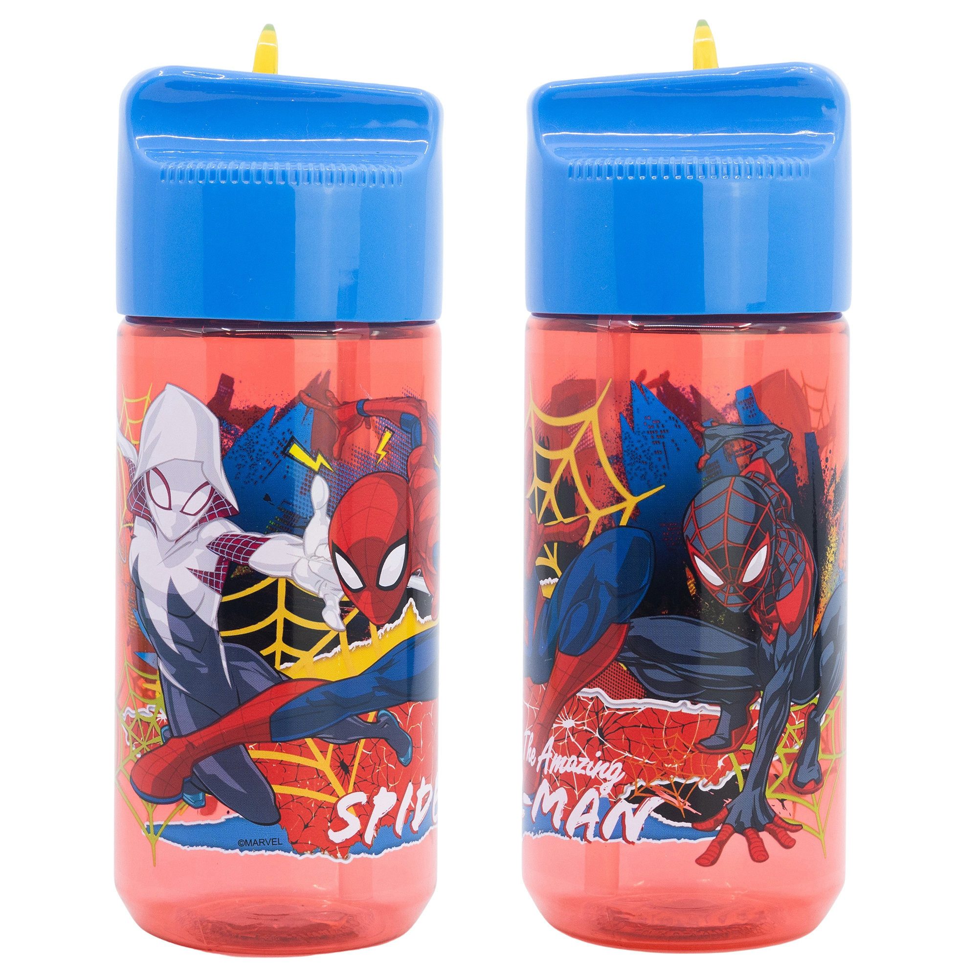 MARVEL Trinkflasche Marvel Spiderman Sportflasche Wasserflasche Flasche 430 ml