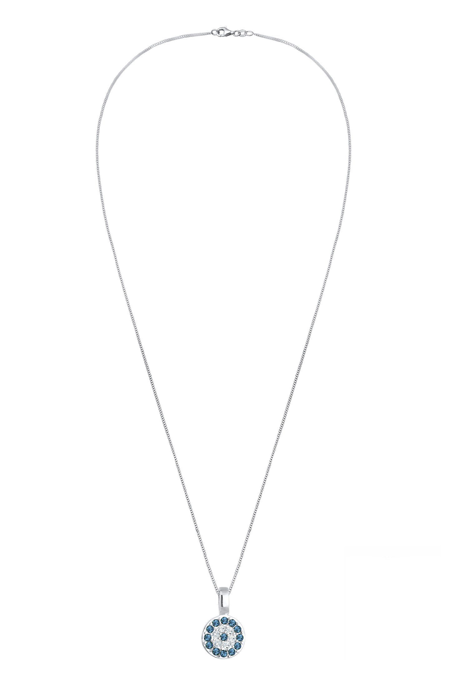 Elli Collierkettchen Evil Eye Basic 925 Silber, mit Kristallen von Swarovski®