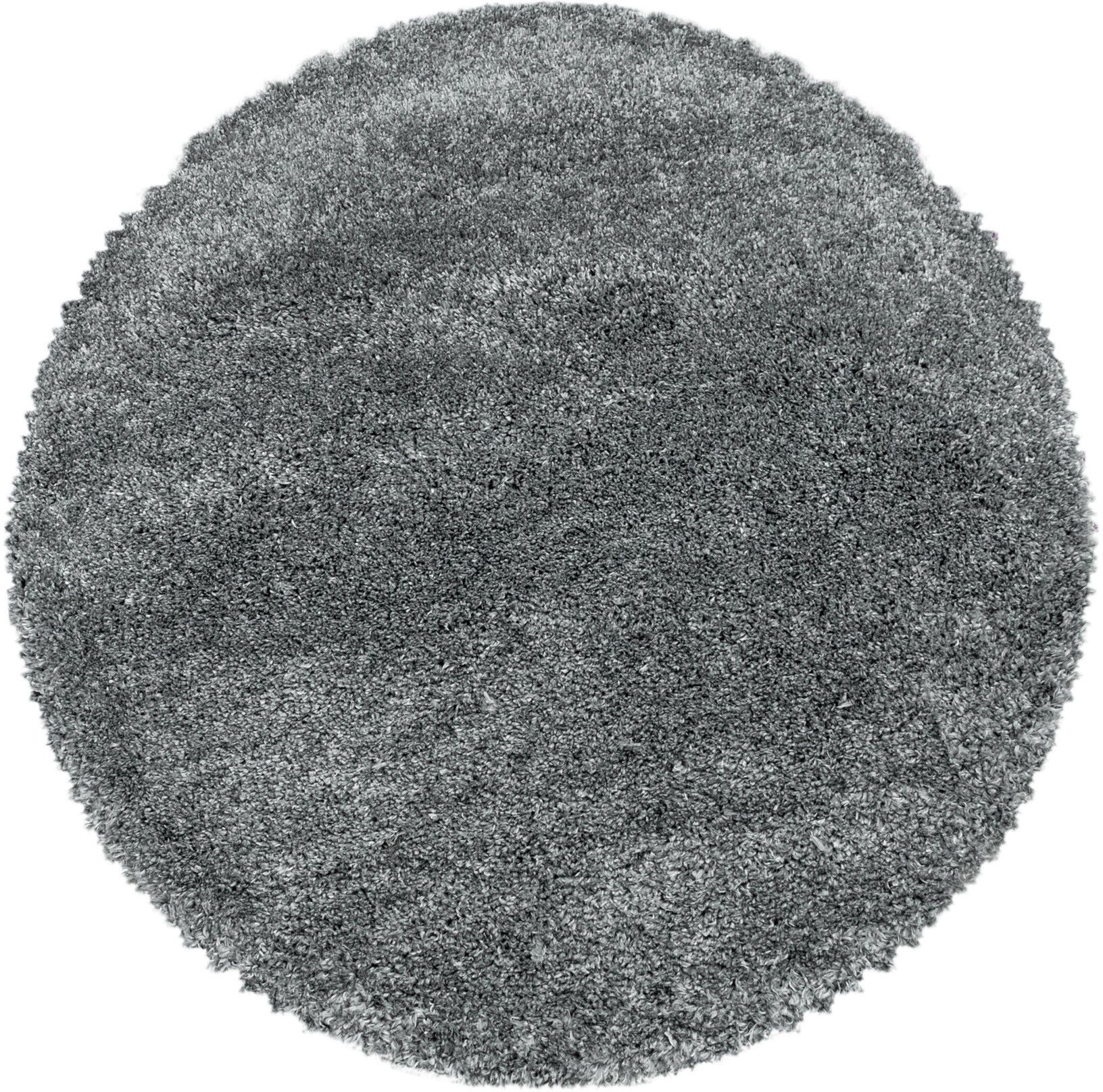 Ayyildiz Teppiche Hochflor-Teppich FLUFFY 3500, auch als Läufer und in Rund, rund, Höhe: 50 mm, Langflor, Shaggy, uni, robust, Wohnzimmer