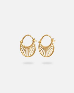 Pernille Corydon Paar Ohrhänger Small Daylight Ohrringe Damen 1,7 cm, Silber 925, 18 Karat vergoldet
