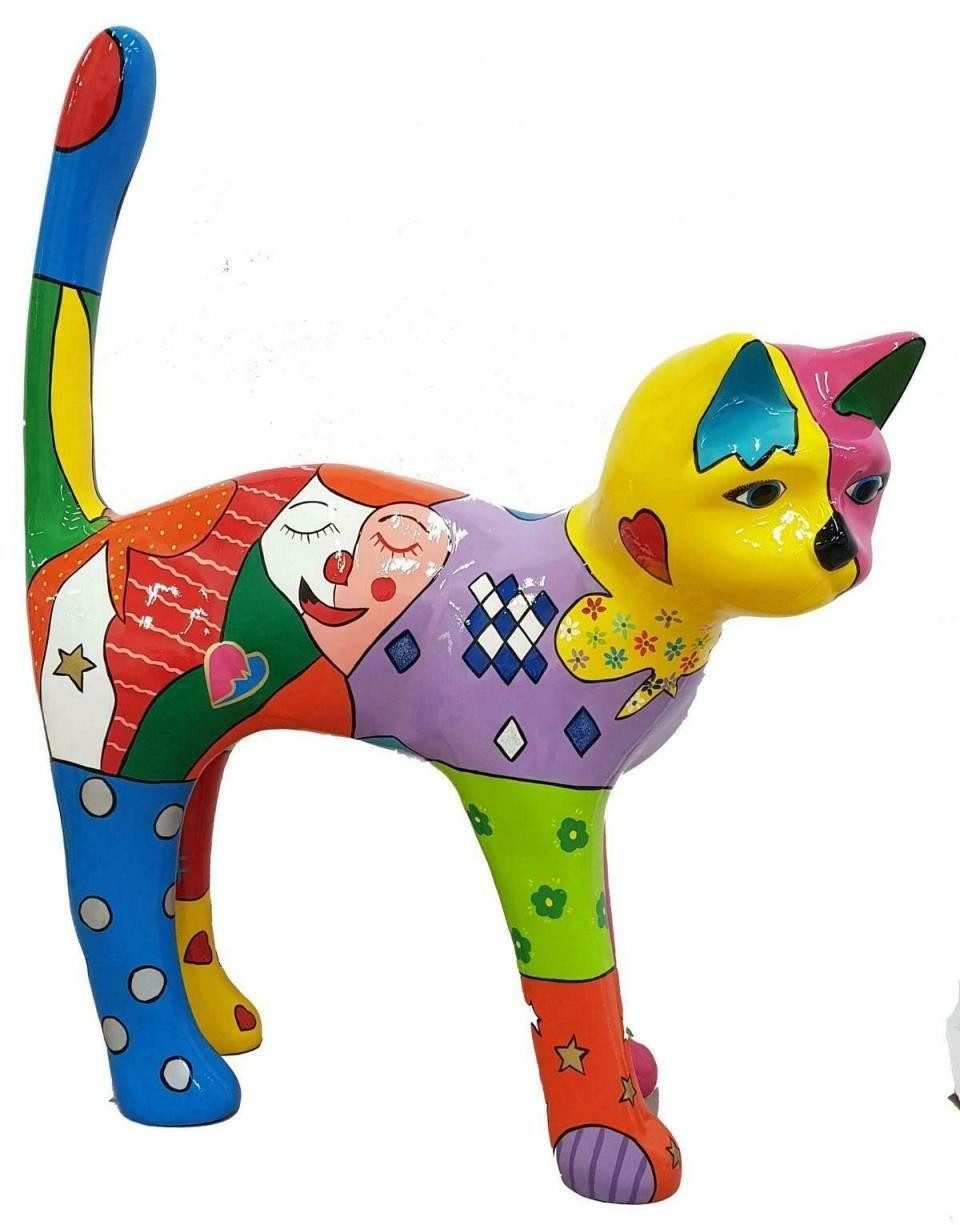 Dekoobjekt Abstrakte Deko Figur Statue Skulptur 110cm Statuen Design Katze Neu