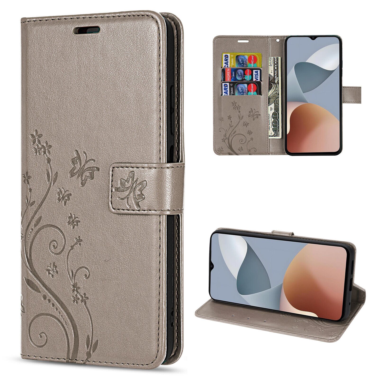 Handyhülle Handytasche für ZTE Blade A34 Klapphülle Flip Case