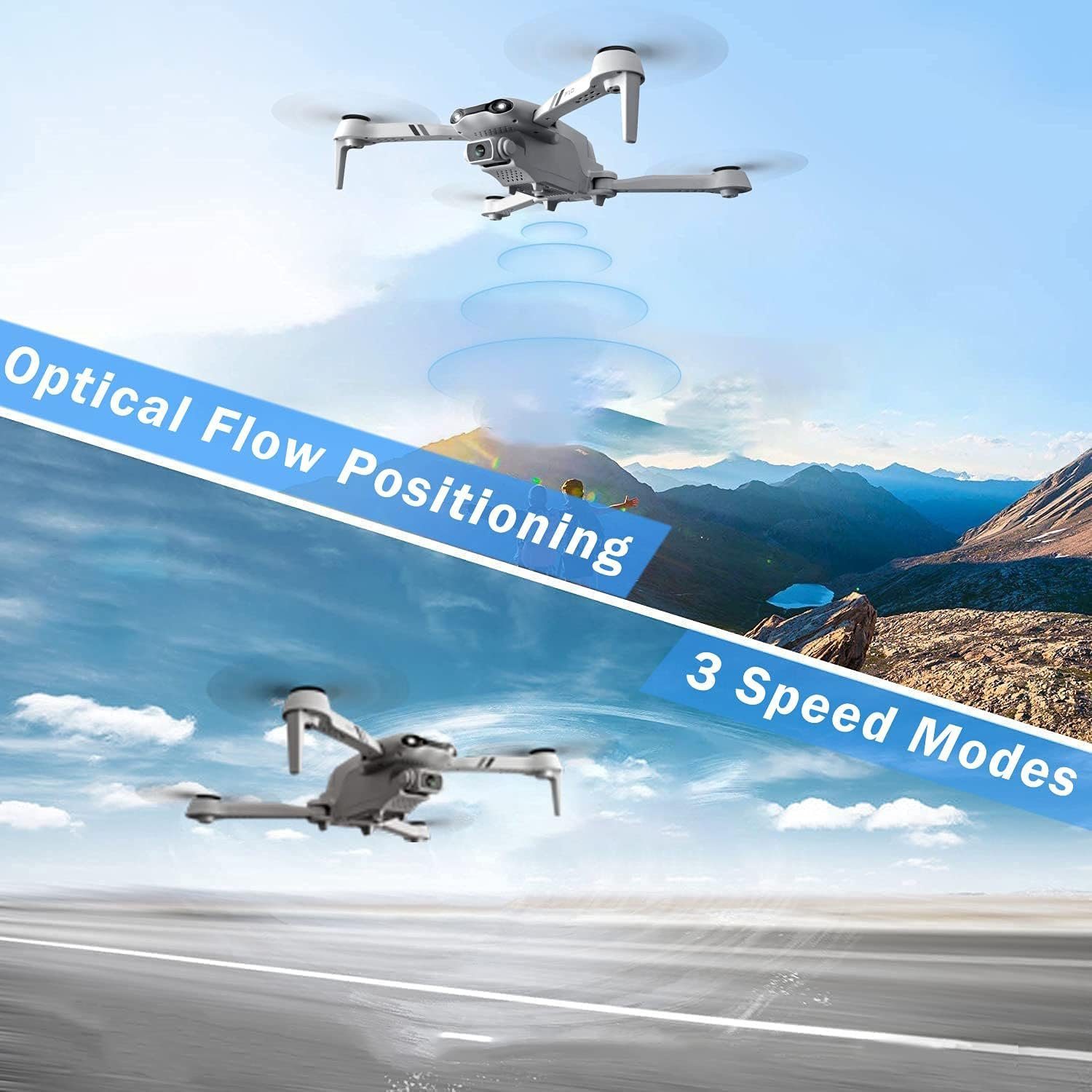 Kamera RC Flugbahnflug mit 3D Flips) HD Einsteiger (1080p, 4DRC Quadrocopter Drohne FPV