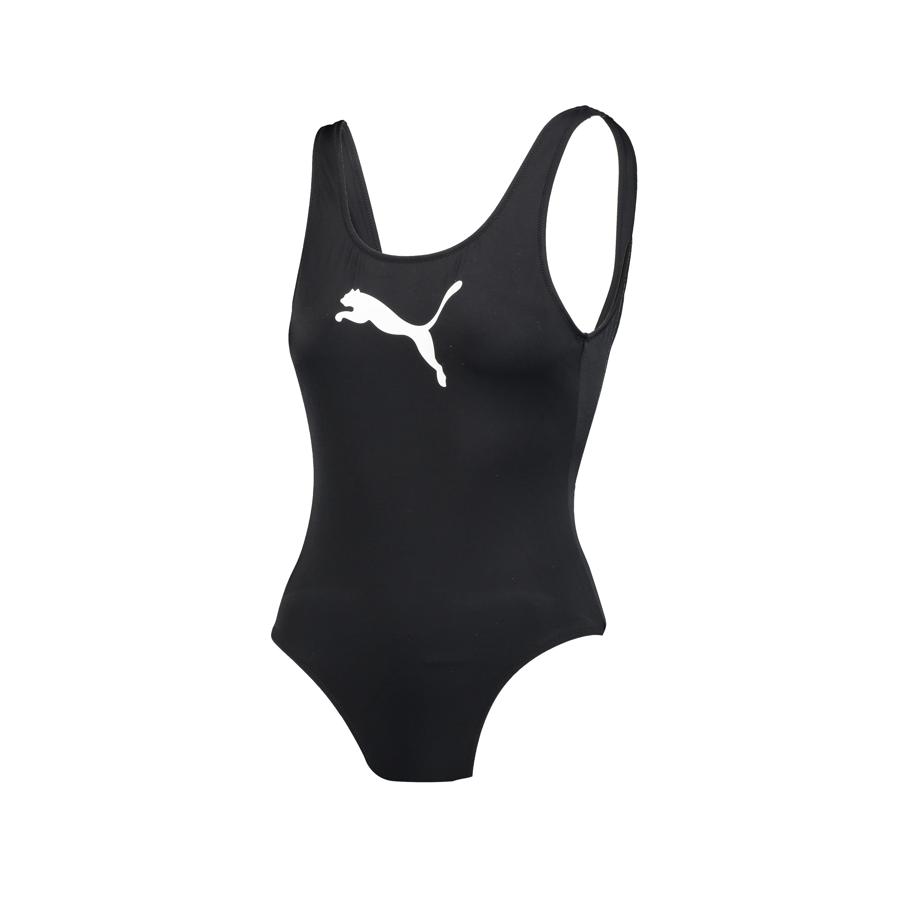 PUMA Badeanzug PUMA SWIM WOMEN SWIMSUIT mit Logoprint vorn