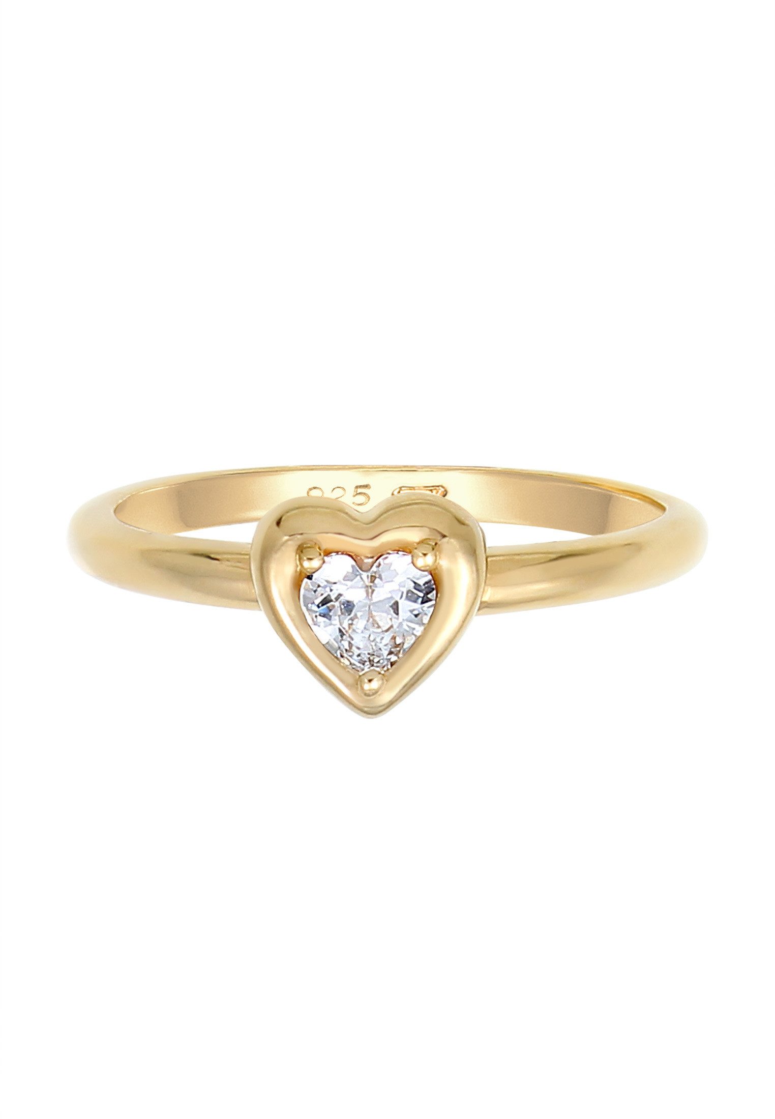 Elli Fingerring Ring Herz Zirkonia Funkelnd günstig online kaufen