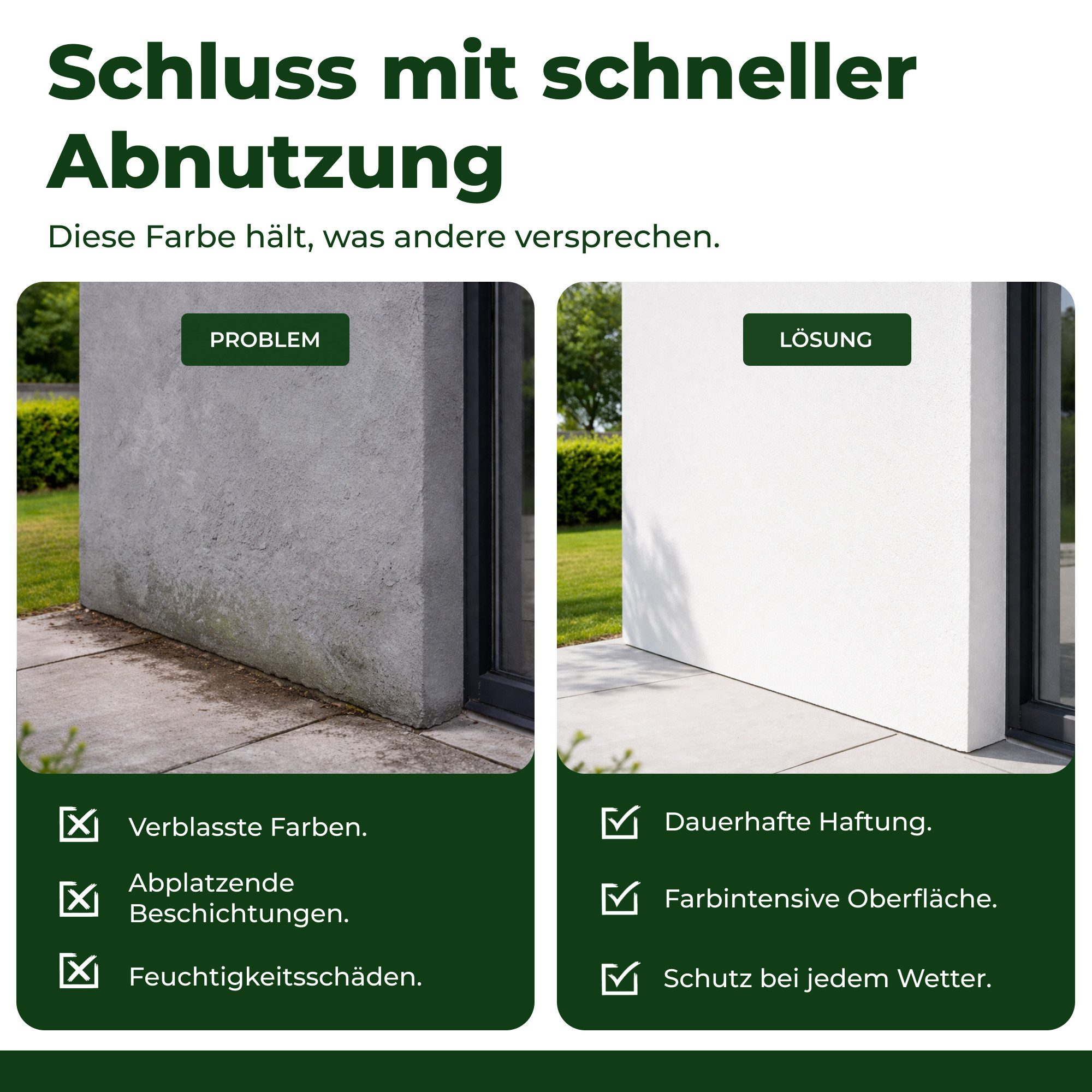 Veluxis Fassadenfarbe Veluxis® Fassadenfarbe Weiß Premium, hochdeckend, wetterbeständig, diffusionsoffen, für den Außenbereich