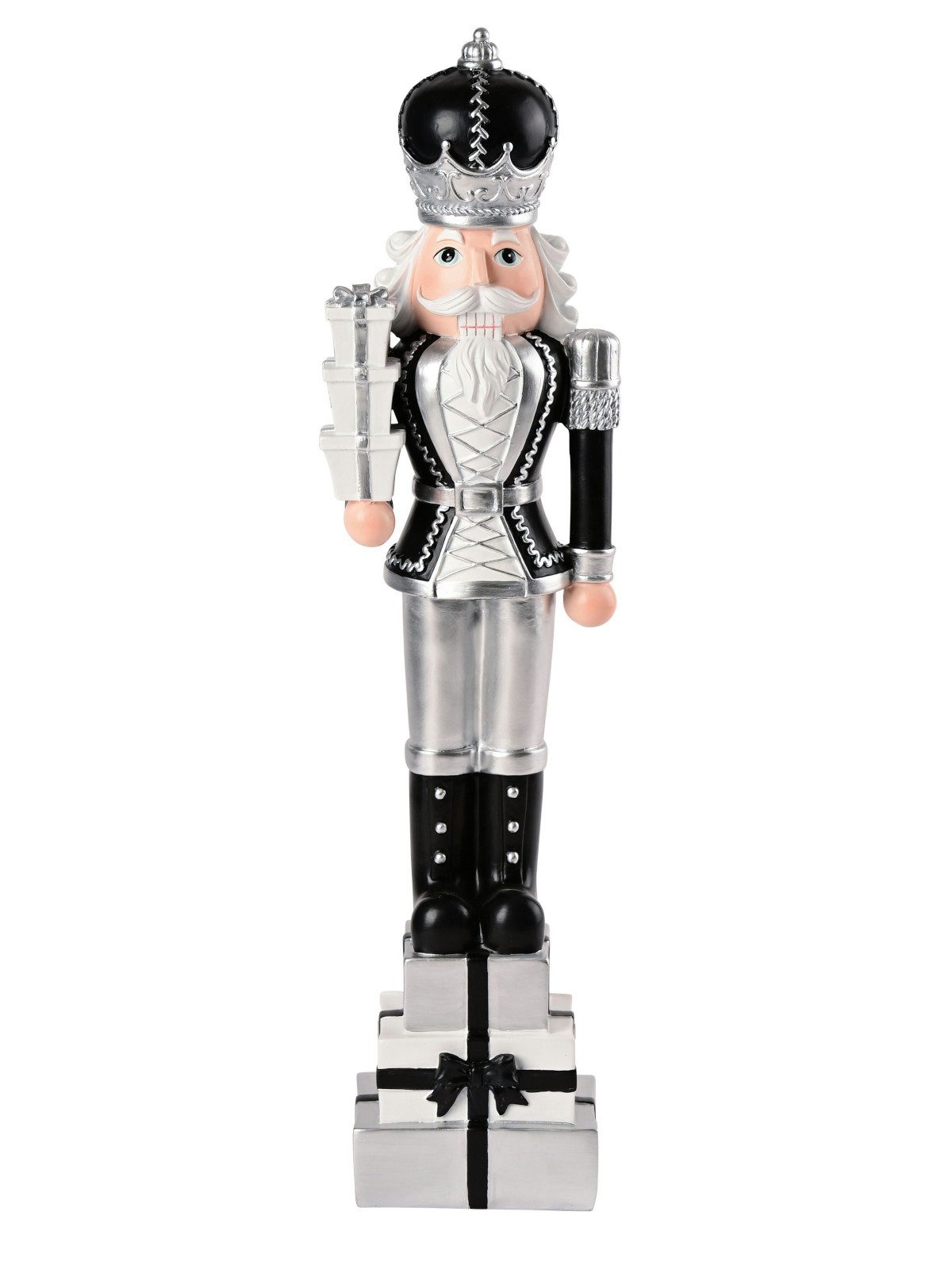 Giftcompany Weihnachtsfigur Noce Nussknacker schwarz/silber 51cm