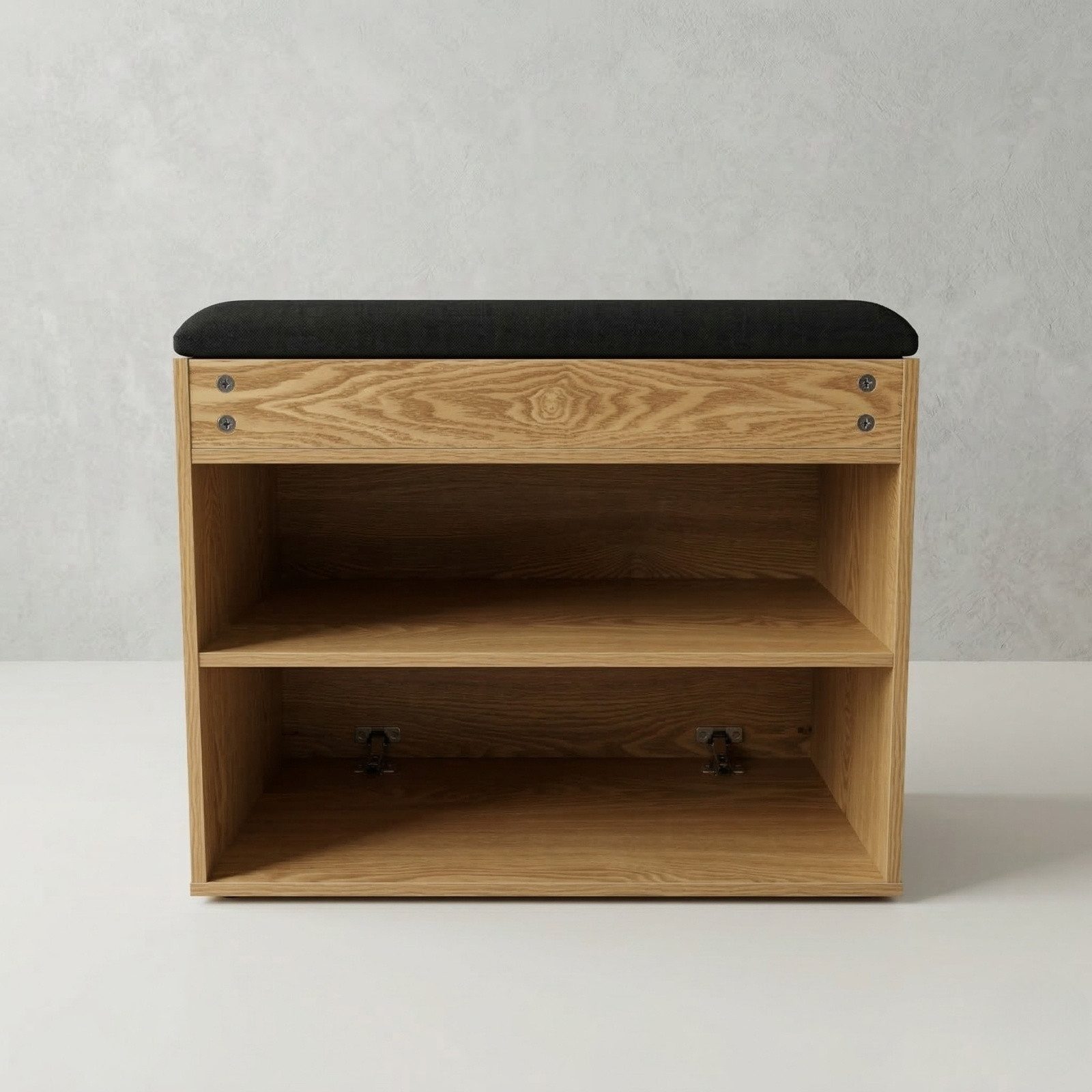 BOXIMO Schuhschrank Schuhschrank mit Sitzfläche und Stauraum VIRA, 60 x 50 x 35 cm (Schuhschrank GRADIA mit Sitzbank) – Bild 4 von 5
