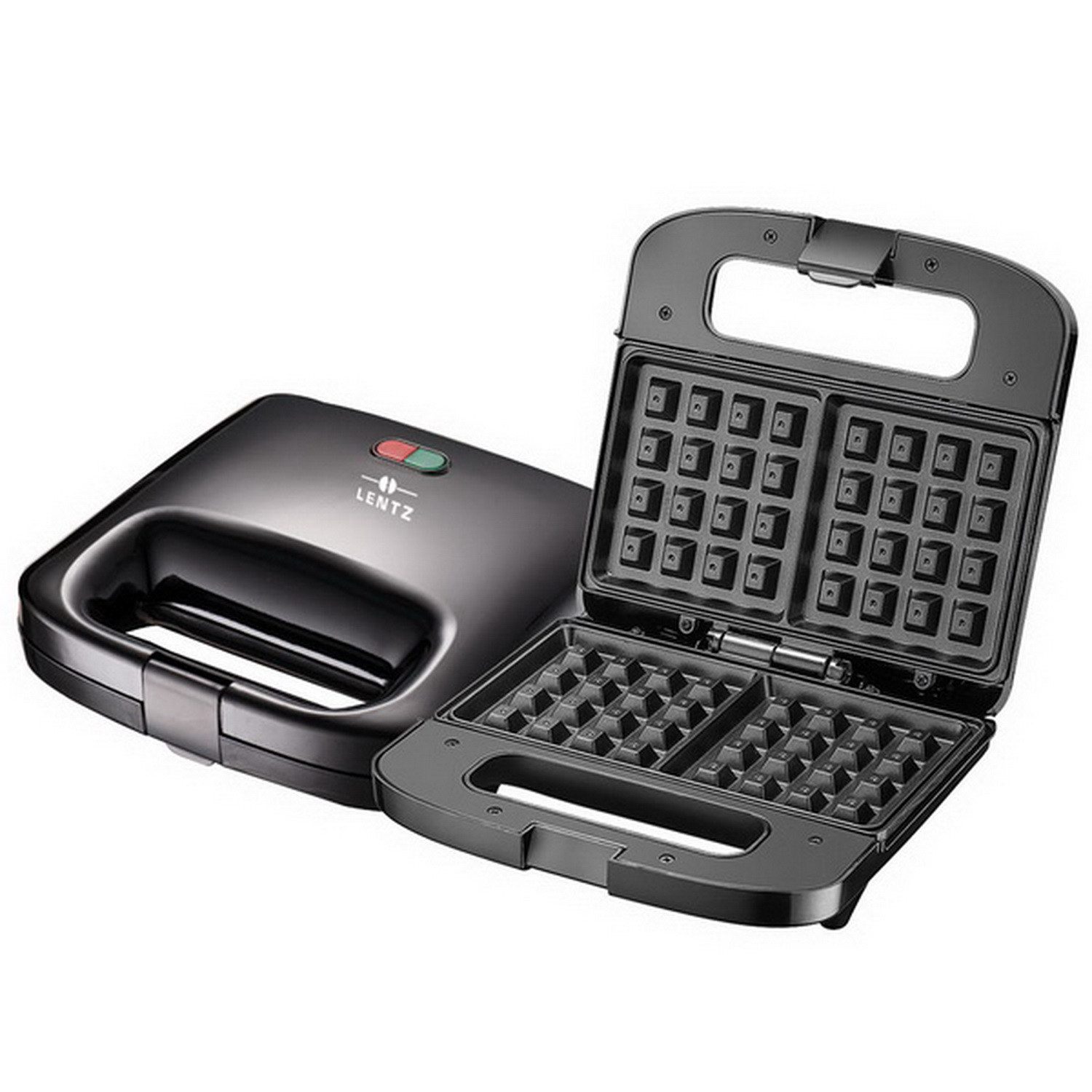 Lentz Waffeleisen Belgischer Waffelautomat Brüsseler Waffel-Automat, 750 W