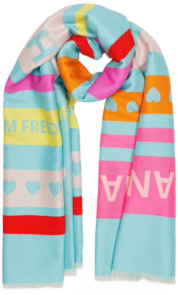 Caspar Caspar Modeschal Weicher Damen Schal aus Viskose Halstuch mit buntem Muster - SC540, angenehm warm & weich, ideal für Frühling, Herbst & kühle Wintertage