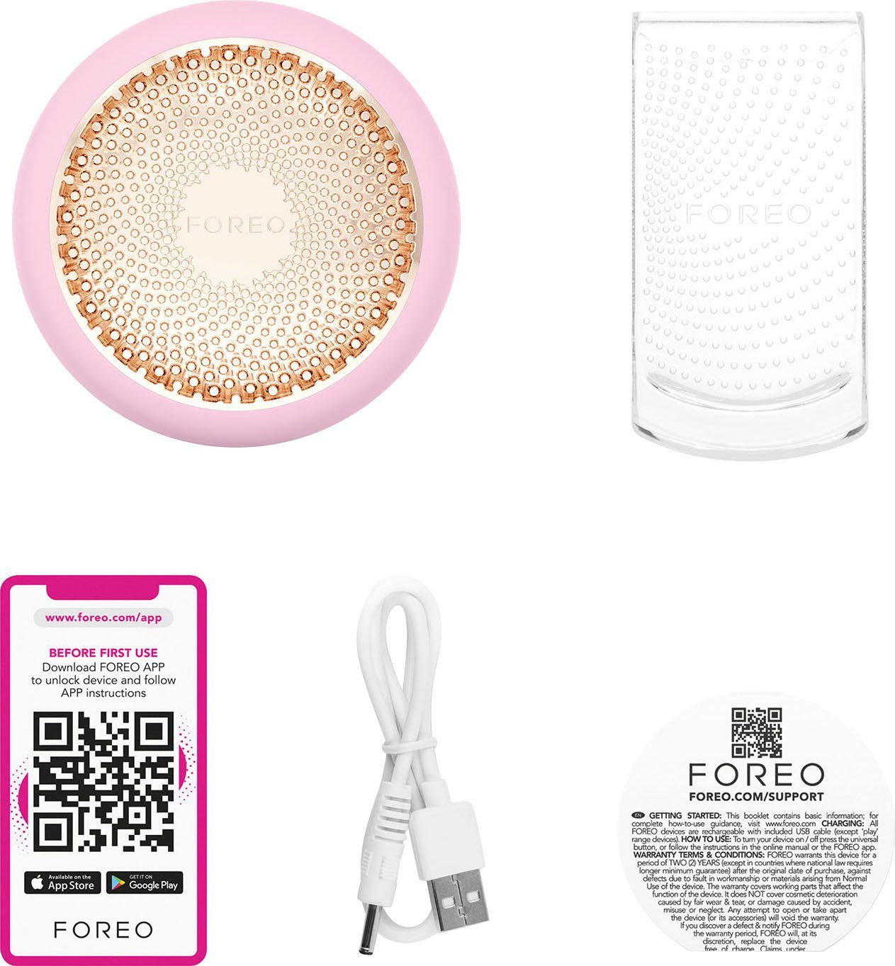FOREO UFO™ Pearl Pink 3 Kosmetikbehandlungsgerät