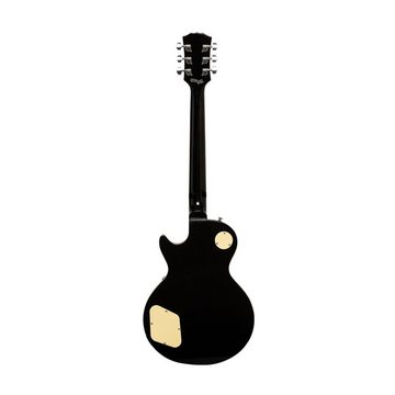Stagg E-Gitarre SEL-STD BLK Standard Serie, E-Gitarre mit massivem Mahagonikorpus