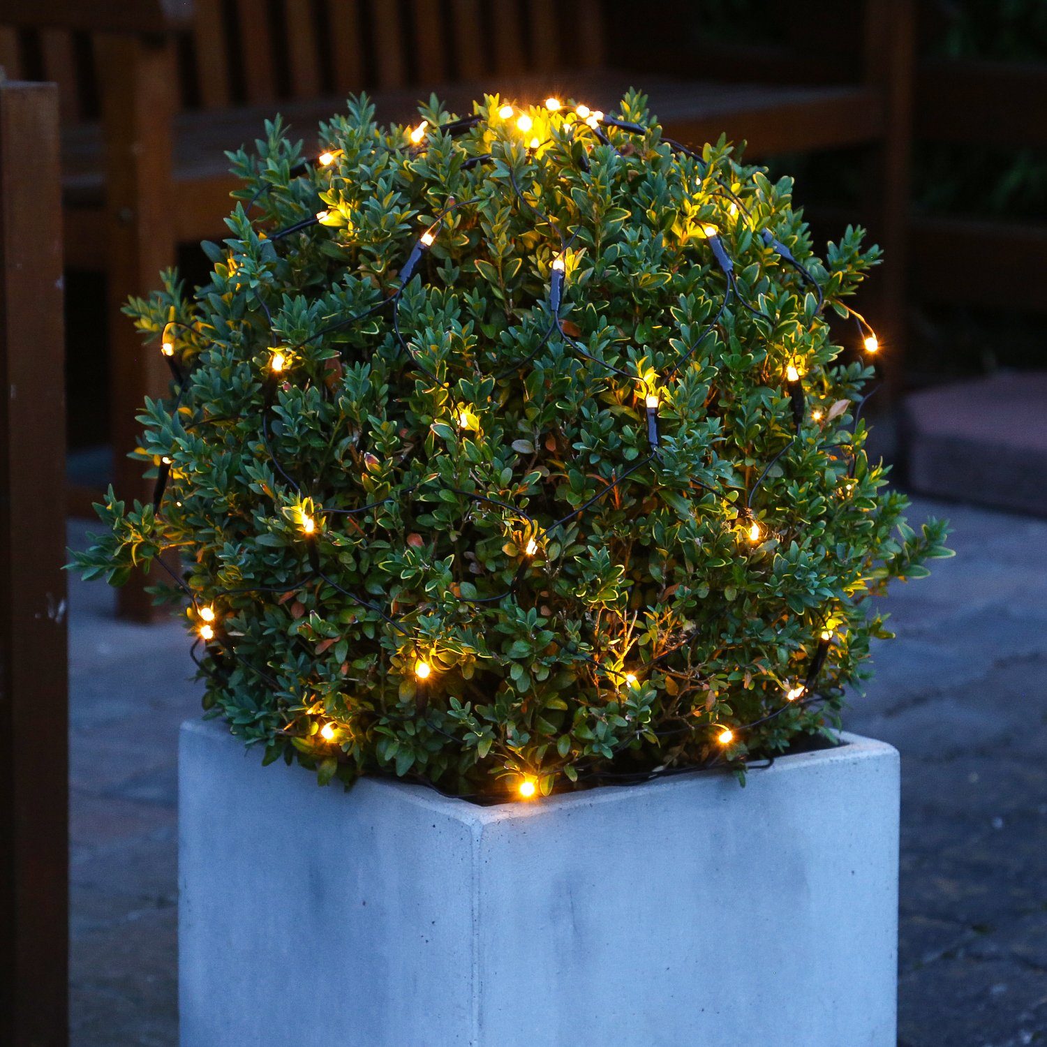 MARELIDA LED-Lichternetz LED Lichternetz Lichterkette Buchsbaum günstig online kaufen